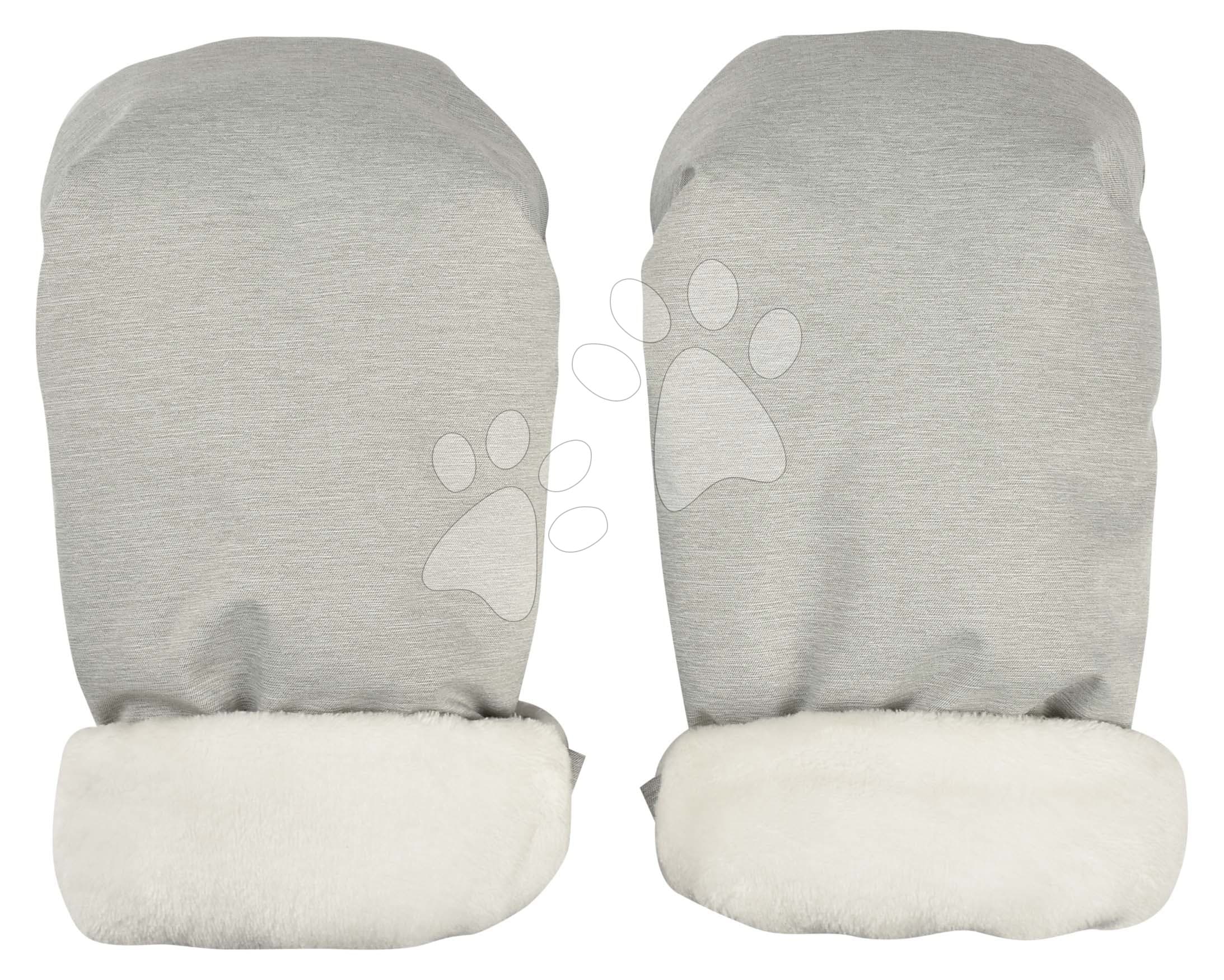 Rukavice palčiaky ku kočíku Handies Beaba Heather Grey extra teplé nepremokavé sivé 1
