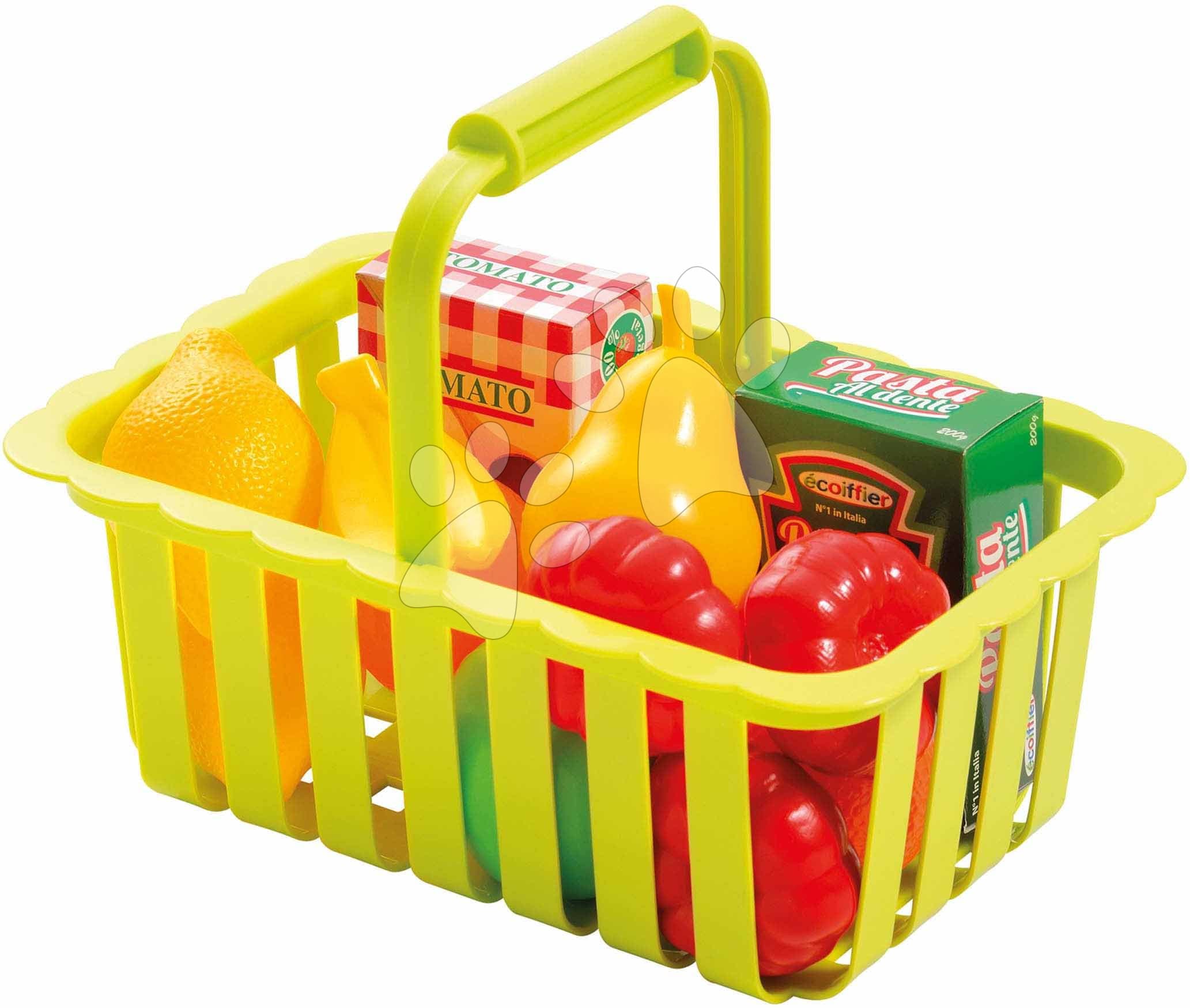 Écoiffier detský košík s ovocím 981 zelený 1