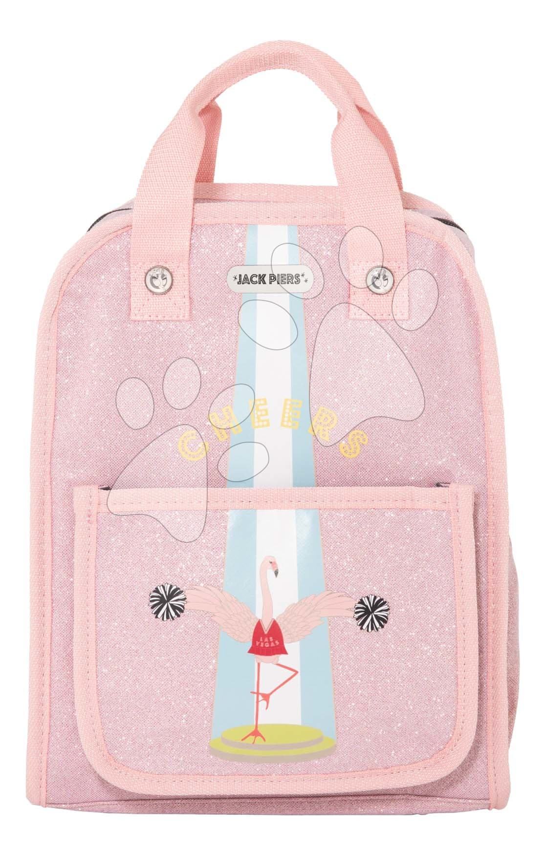 Školská taška batoh Backpack Amsterdam Medium Flamingo Jack Piers ergonomická luxusné prevedenie od 6 rokov 36*13*29 cm