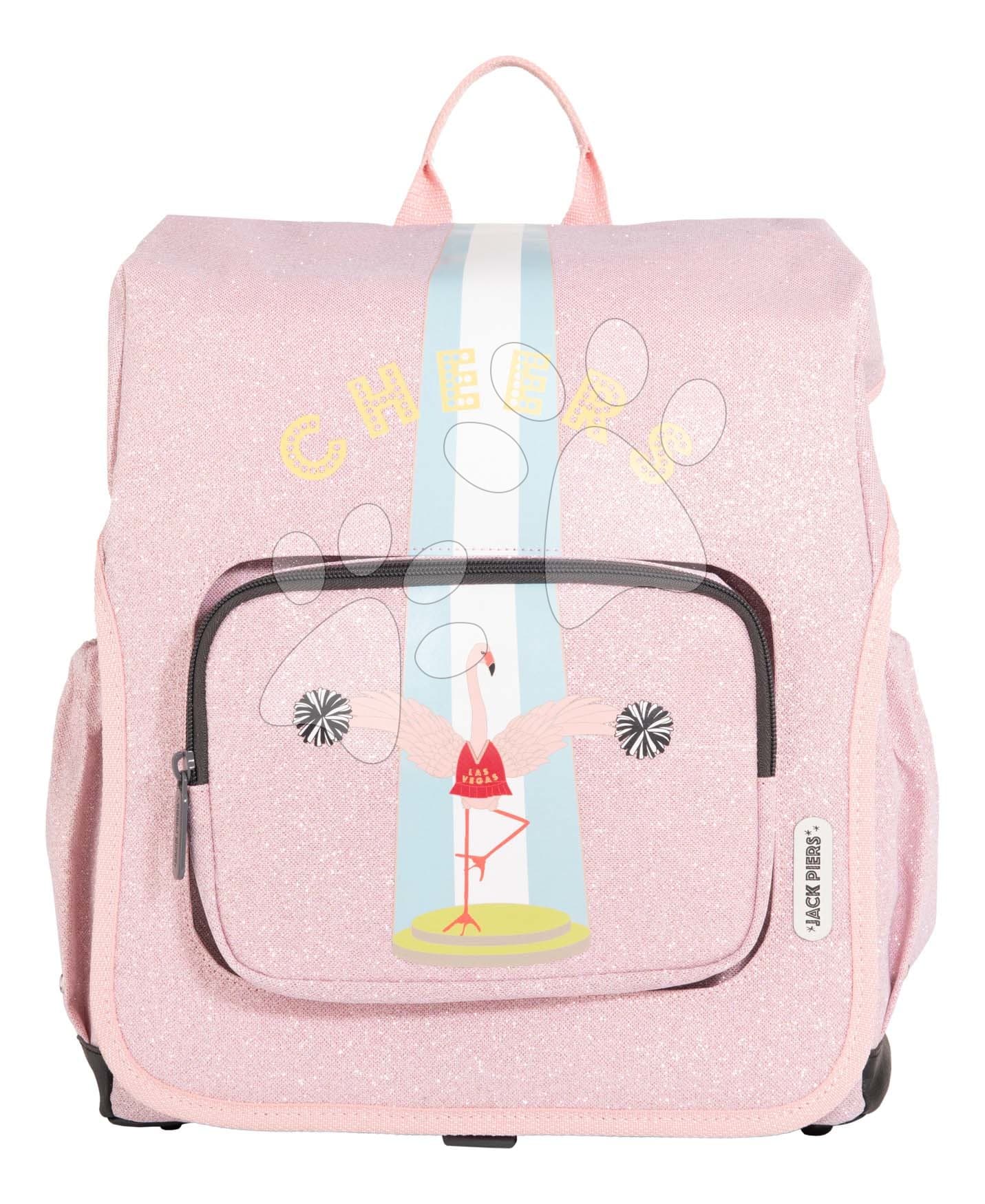 Školská taška batoh Backpack Berlin Flamingo Jack Piers ergonomická luxusné prevedenie od 6 rokov 36*13*29 cm