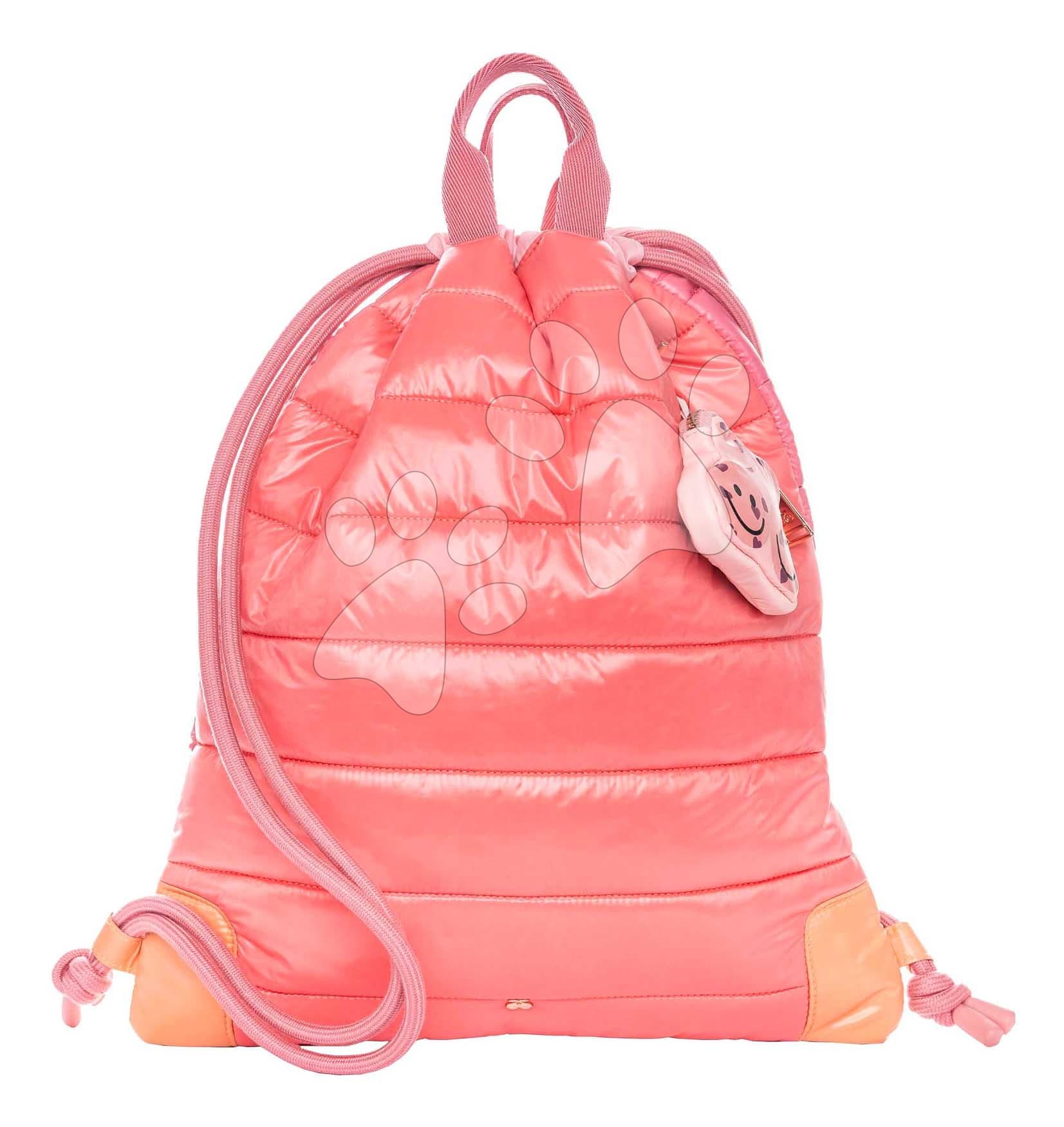 Školský vak na telocvik a prezuvky City Bag Puffer Pink Jeune Premier ergonomický luxusné prevedenie 40*36 cm 1