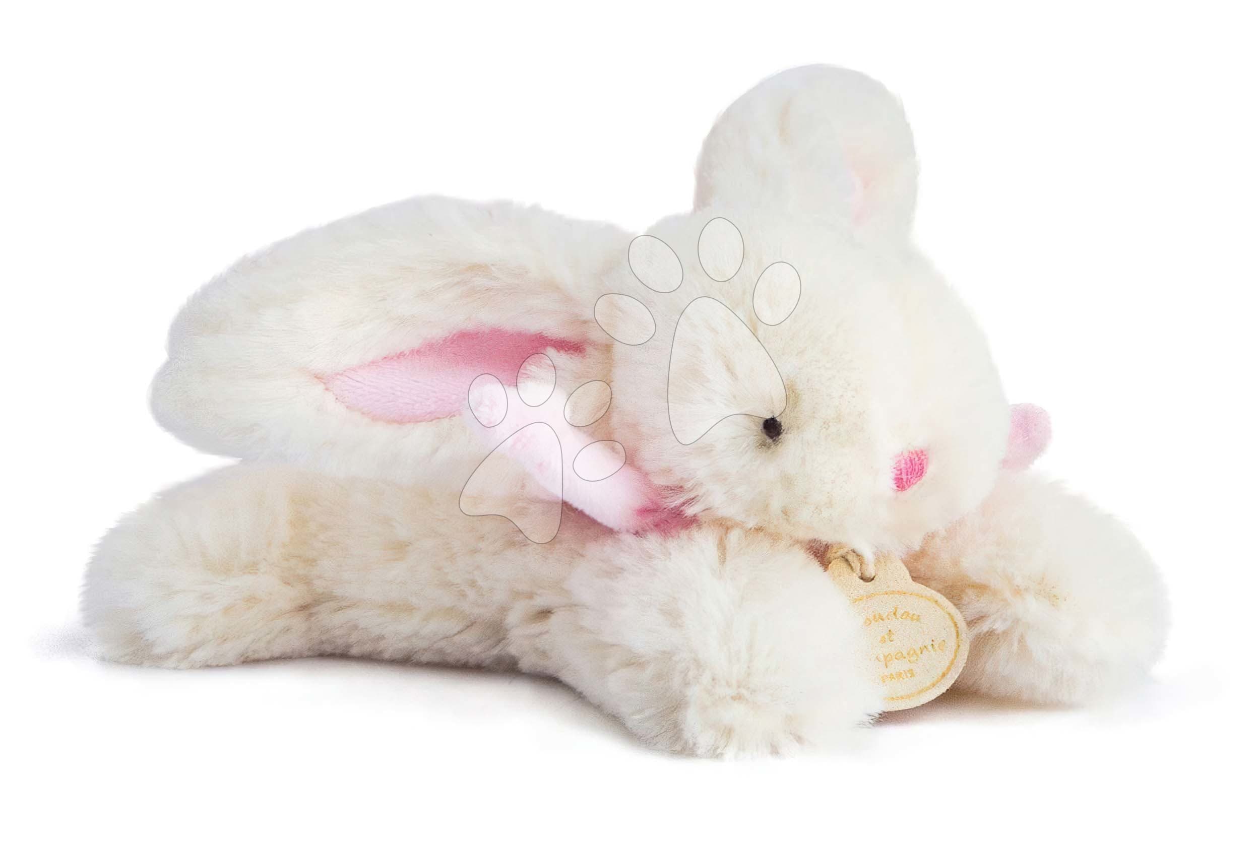 Plyšový zajačik Lapin Bonbon Doudou et Compagnie ružový 16 cm v darčekovom balení od 0 mes 1