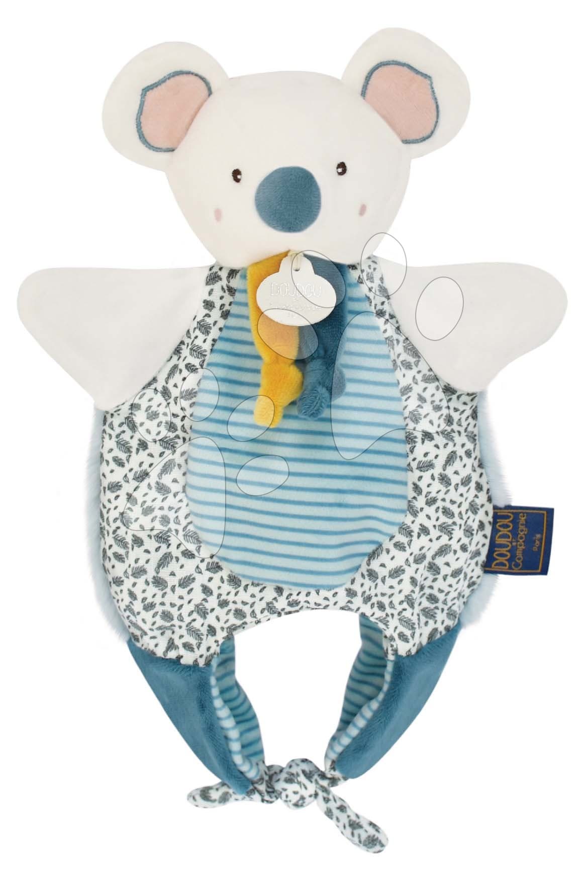 Plyšová koala na bábkové divadlo Doudou Amusette 3v1 Doudou et Compagnie modrá 30 cm od 0 mes 1