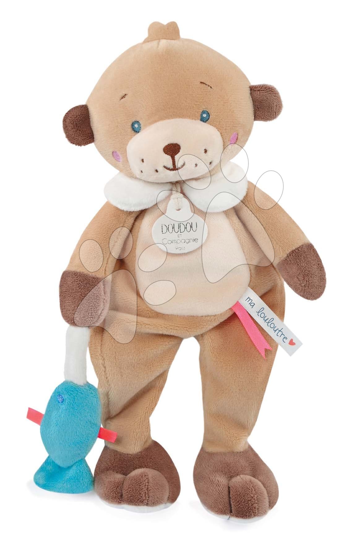 Plyšová vydra My Little Otter Doudou et Compagnie hnedá 27 cm v darčekovom balení od 0 mes
