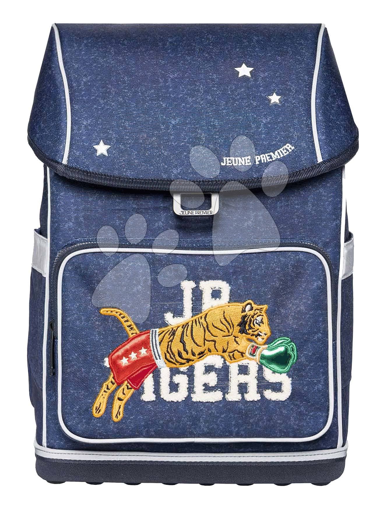 Školský batoh veľký Ergomaxx Boxing Tiger Navy Mélange Jeune Premier ergonomický luxusné prevedenie 41*27 cm 1