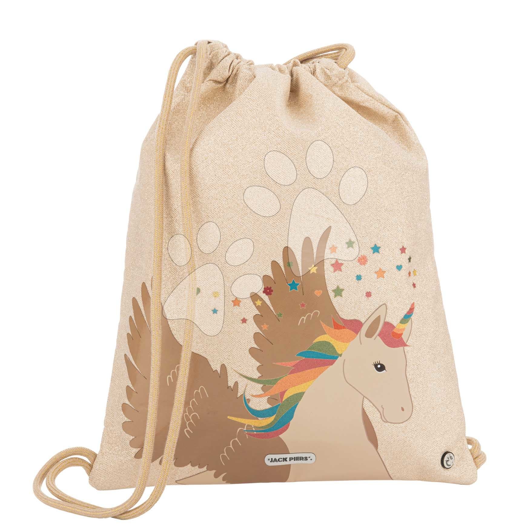 Školský vak na telocvik a prezúvky Gym Bag Unicorn Jack Piers ergonomický luxusné prevedenie od 2 rokov 44*36 cm