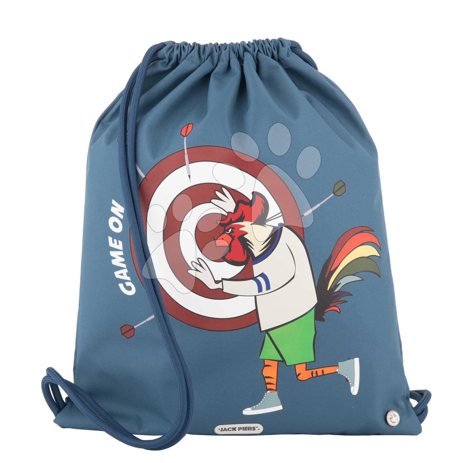 Školský vak na telocvik a prezúvky Gym Bag Darts Jack Piers ergonomický luxusné prevedenie od 2 rokov 44*36 cm
