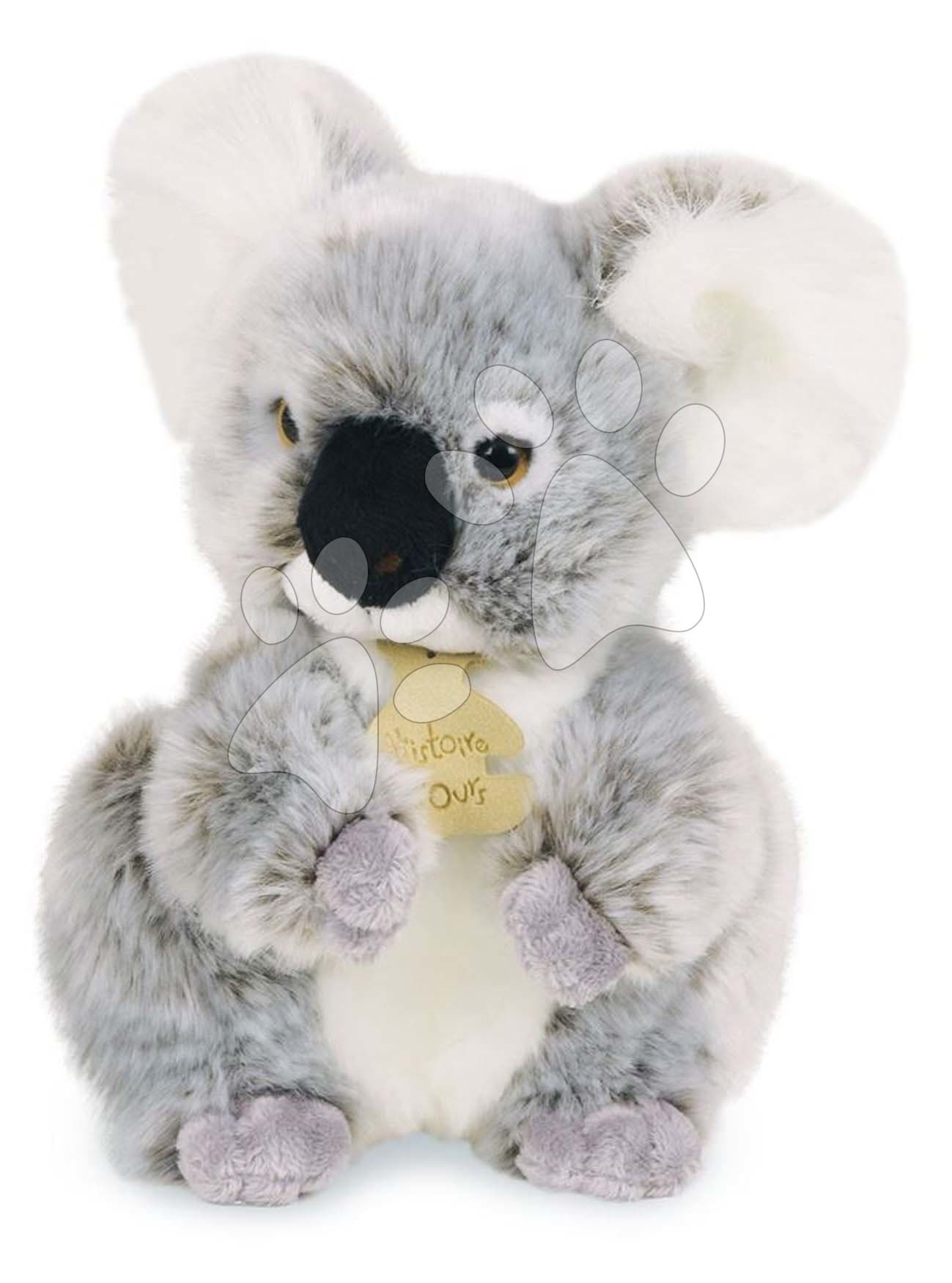 Plyšová koala Les Authentiques Histoire d’ Ours sivá 20 cm v darčekovom balení od 0 mes 1