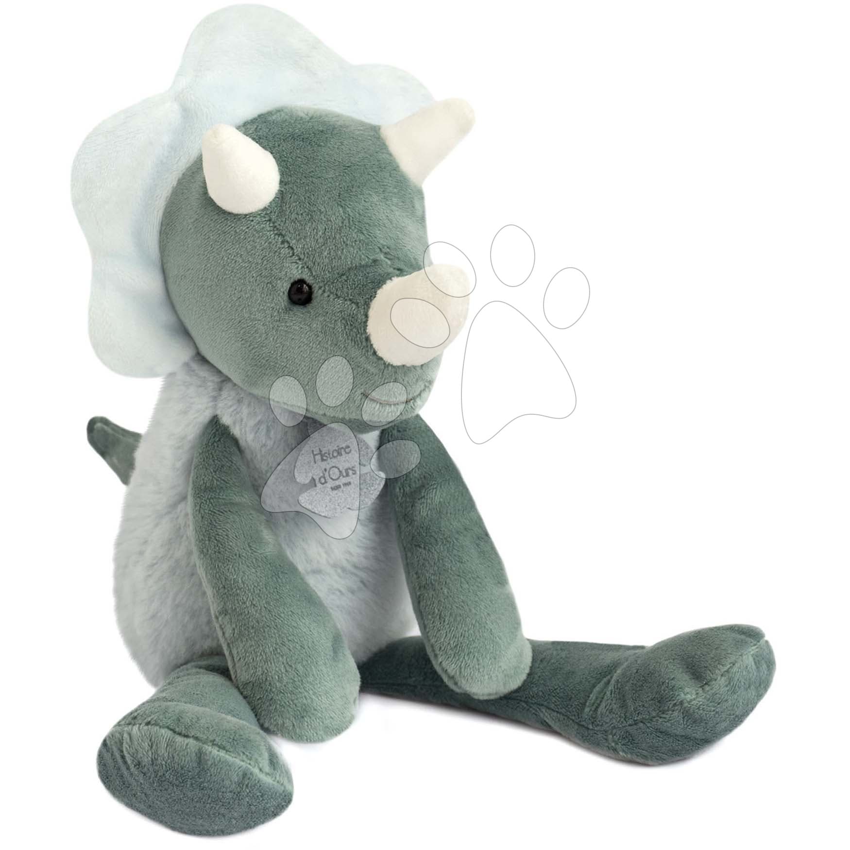 Plyšový dinosaurus Sweety Chou Histoire d’ Ours zelený 30 cm v darčekovom balení od 0 mes 1