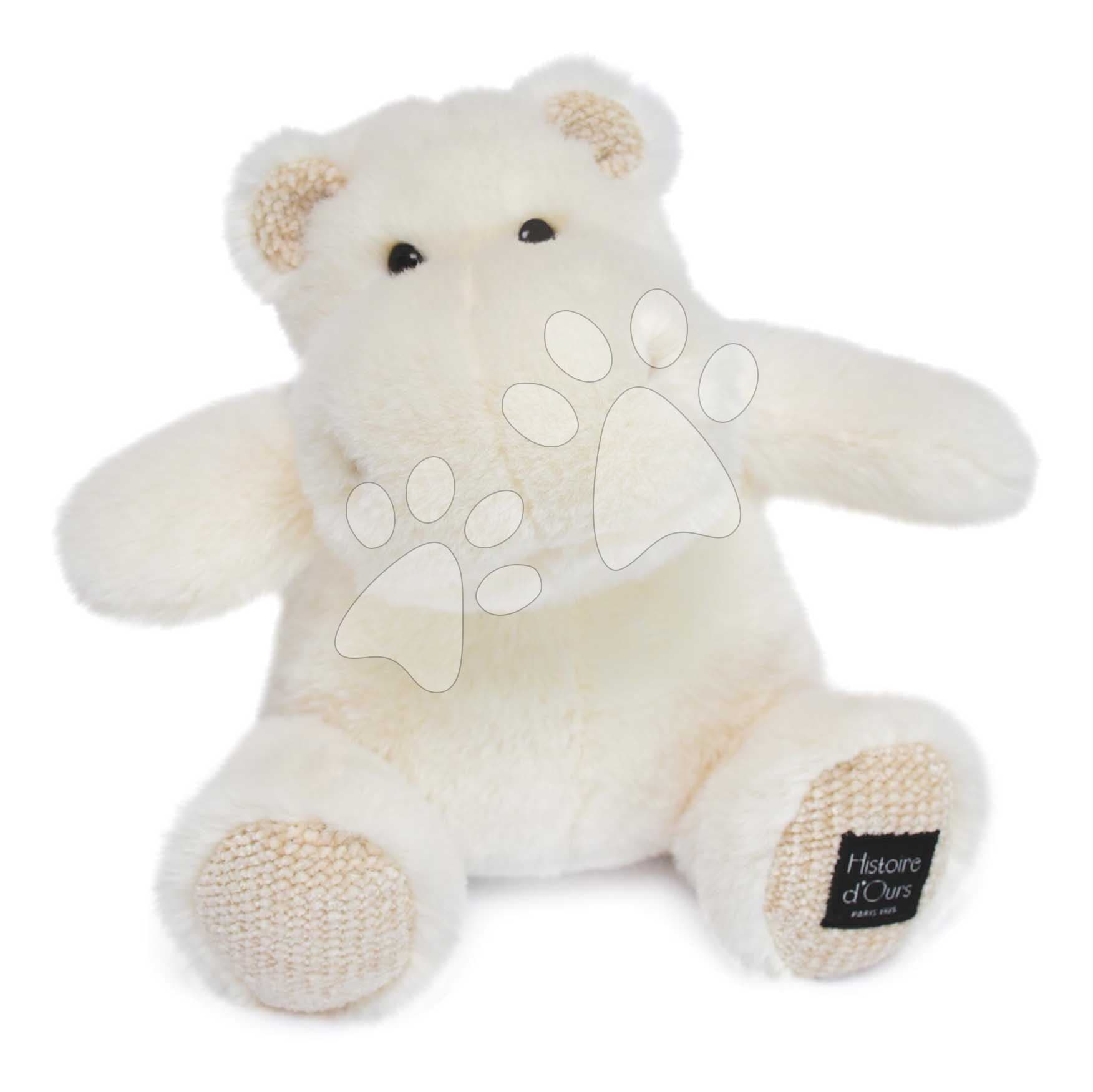 Plyšový hrošík Ivory Hip' Chic Hippo Cocooning Histoire d’ Ours biely 25 cm od 0 mes