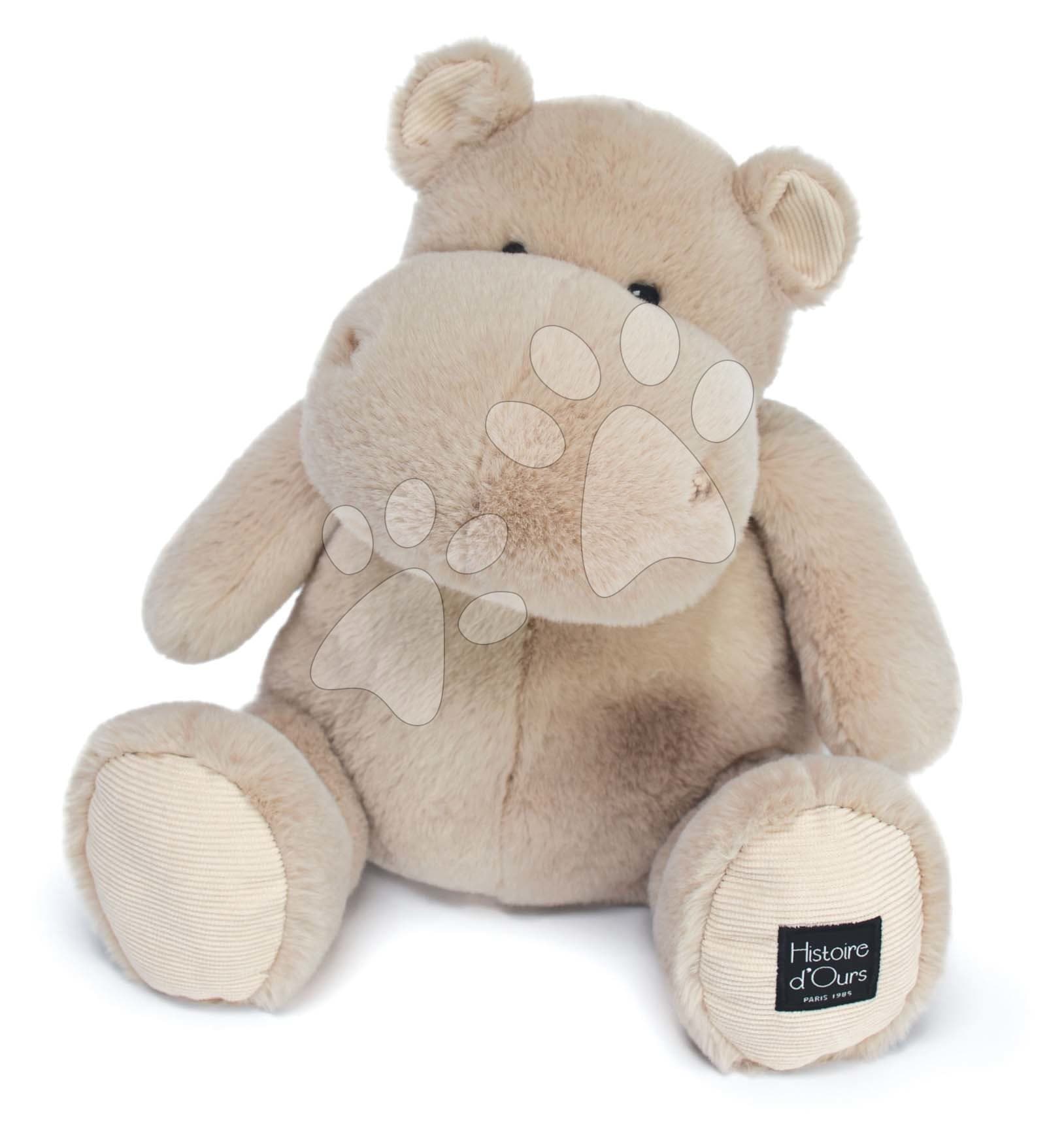 Plyšový hroch Hip' Cool Hippo Cocooning Histoire d’ Ours béžový 40 cm od 0 mes 1