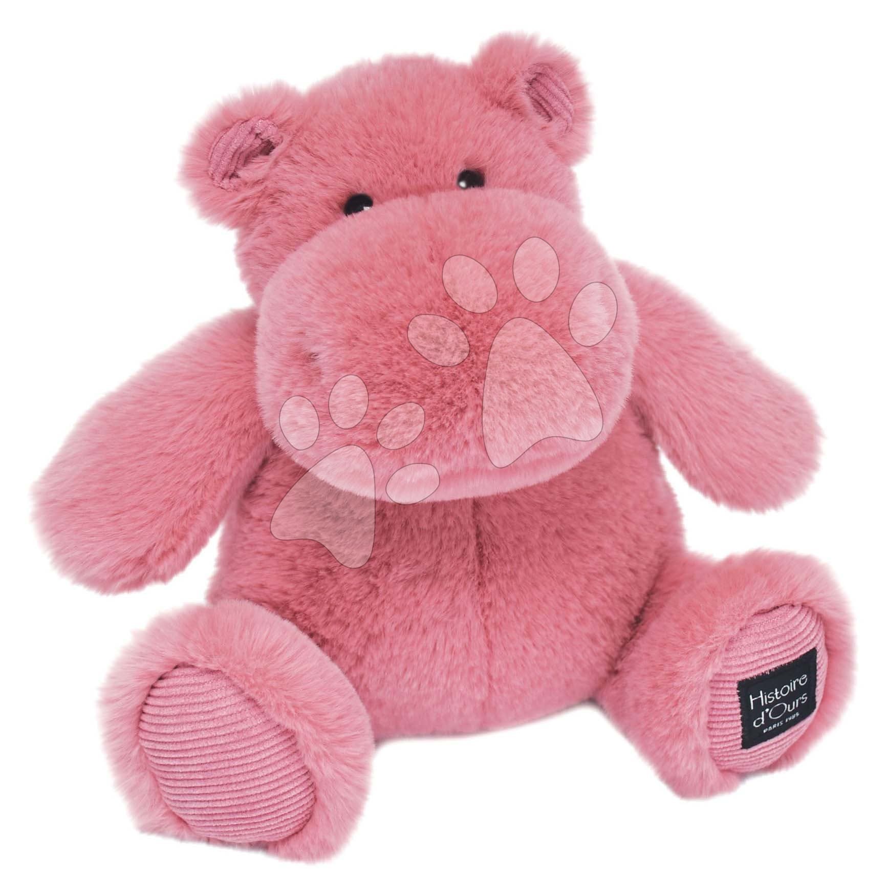 Plyšový hroch Hip' Fun Hippo Exotique Histoire d’ Ours ružový 25 cm od 0 mes