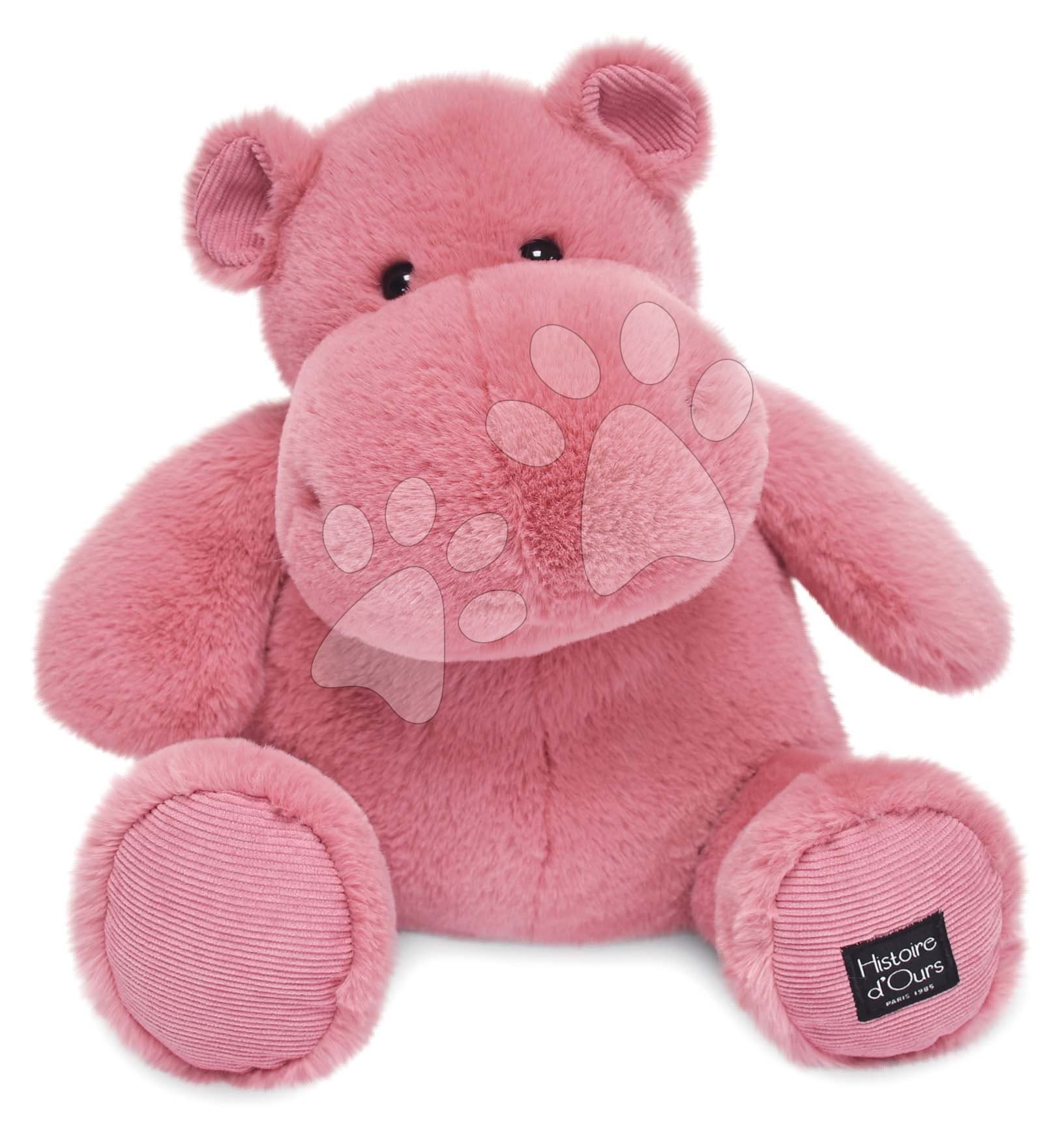 Plyšový hroch Hip' Fun Hippo Exotique Histoire d’ Ours ružový 40 cm od 0 mes 1
