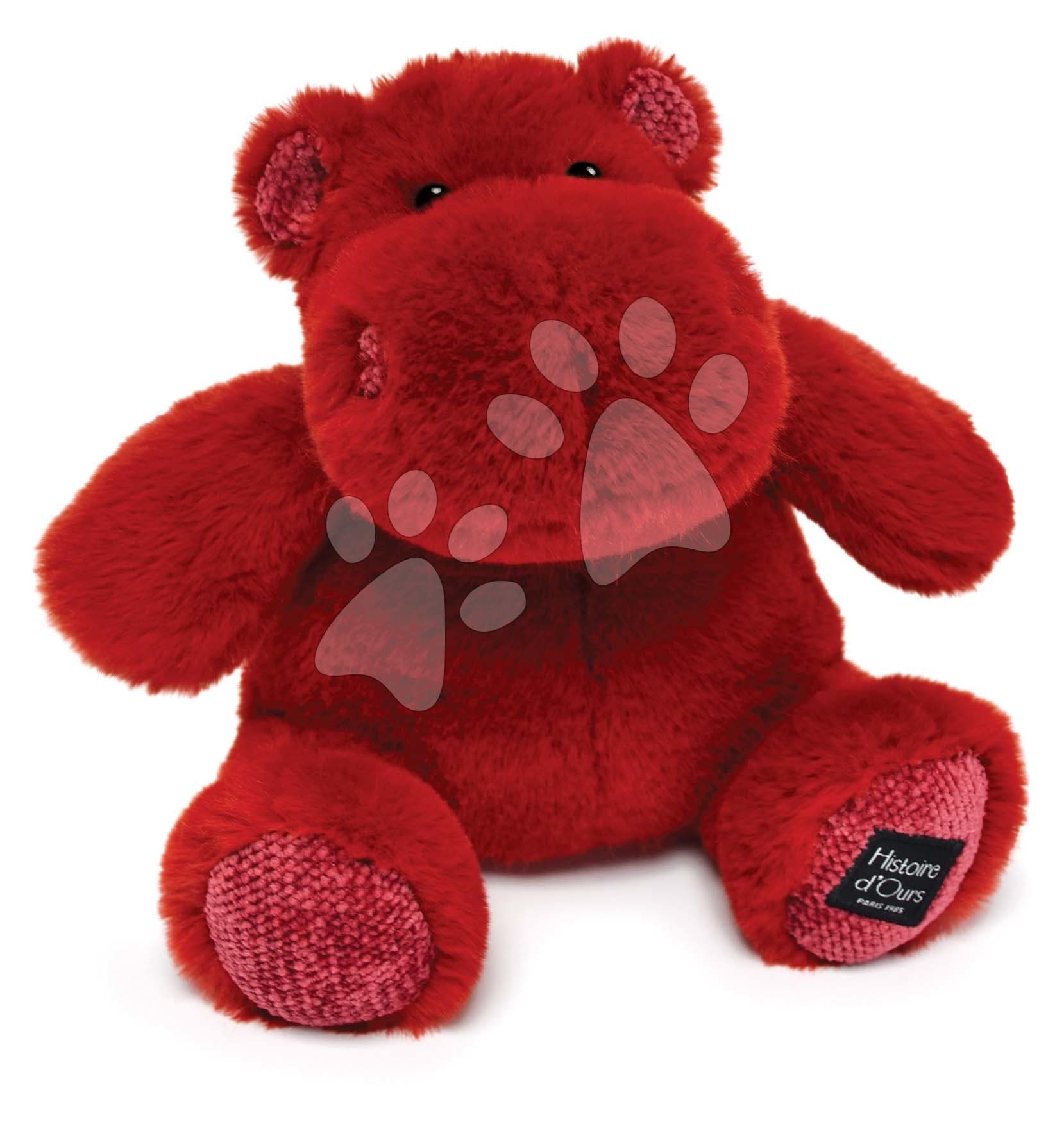 Plyšový hroch Hip' Kiss Hippo Cocooning Histoire d’ Ours červený 25 cm od 0 mes