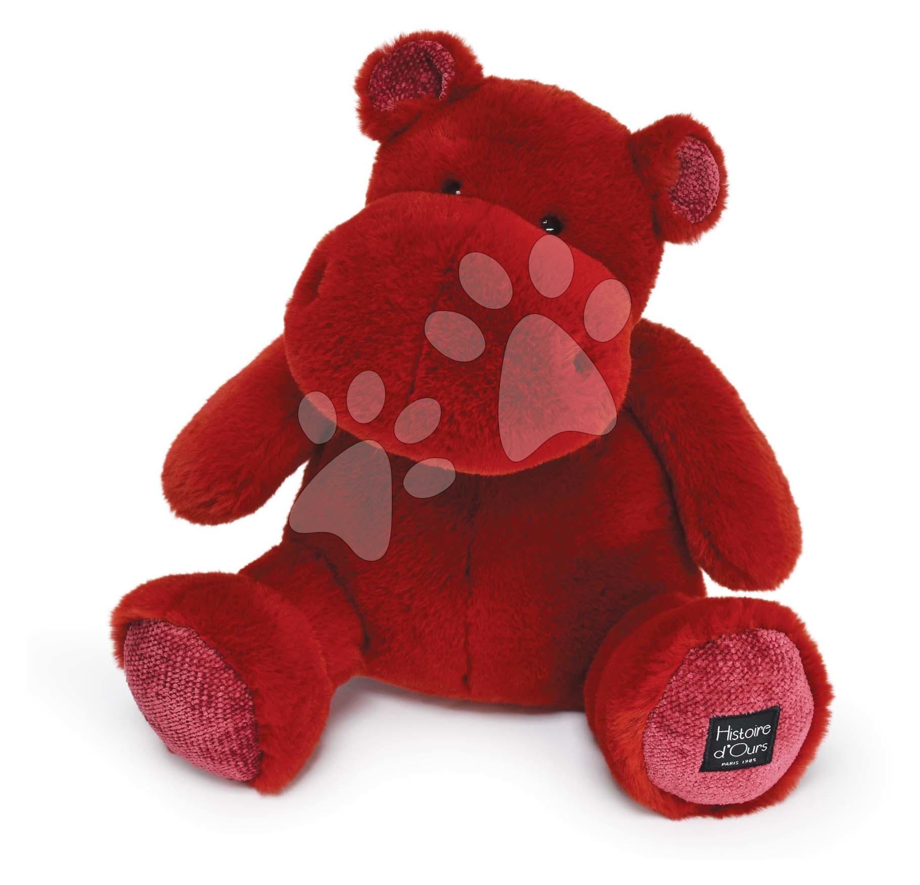 Plyšový hroch Hip' Kiss Hippo Cocooning Histoire d’ Ours červený 40 cm od 0 mes 1