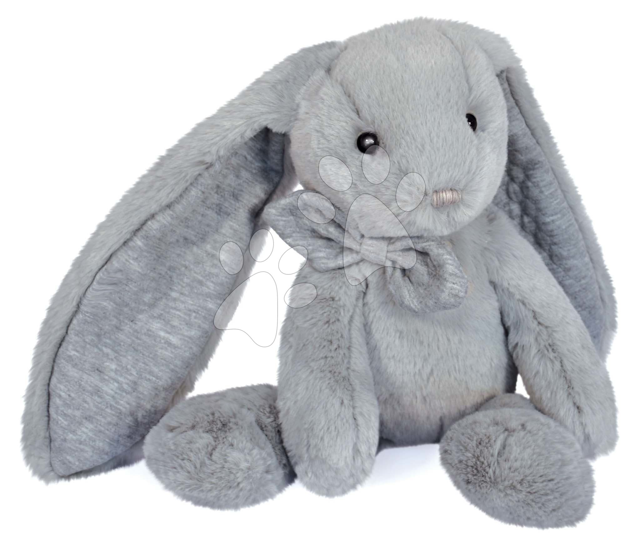 Plyšový zajačik Bunny Pearl Grey Les Preppy Chics Histoire d’ Ours sivý 30 cm v darčekovom balení od 0 mes
