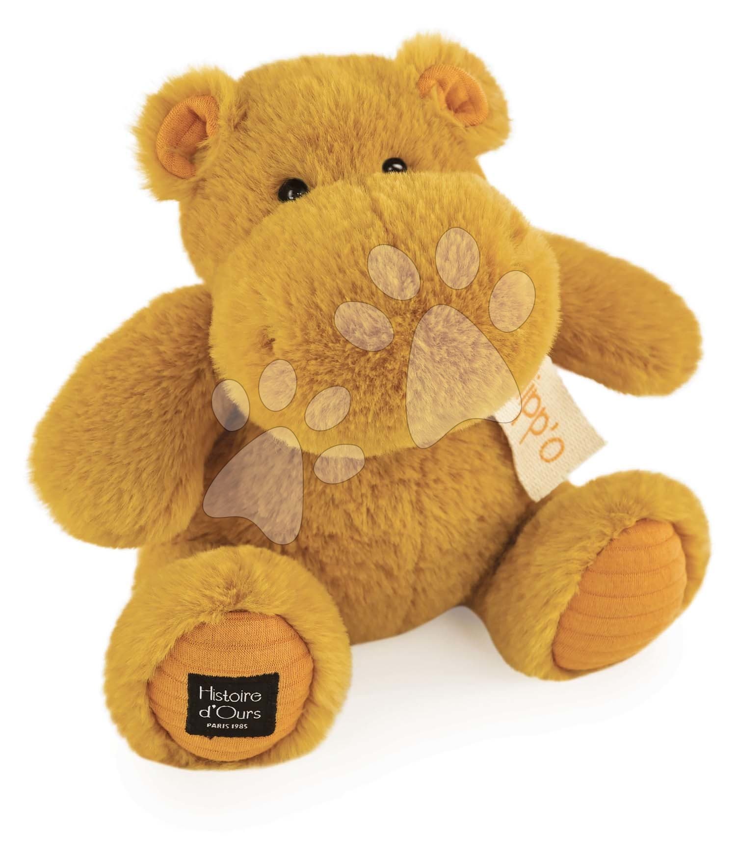 Plyšový hroch Ocher Hippo Cocooning Histoire d’ Ours žltý 25 cm od 0 mes 1