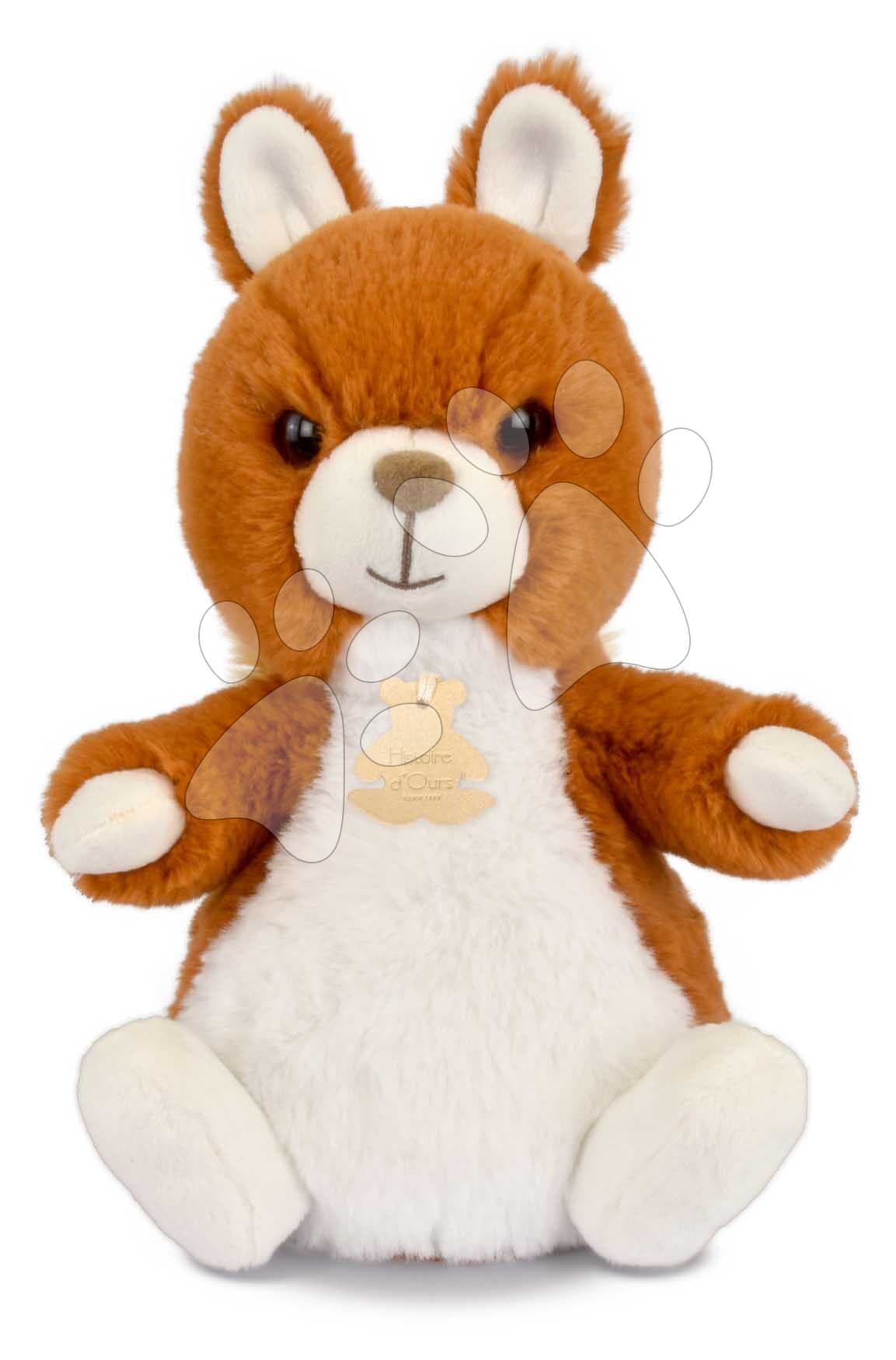 Plyšová veverička The Soft Stretch Squirrel Histoire d’ Ours oranžová 20 cm od 0 mes 1