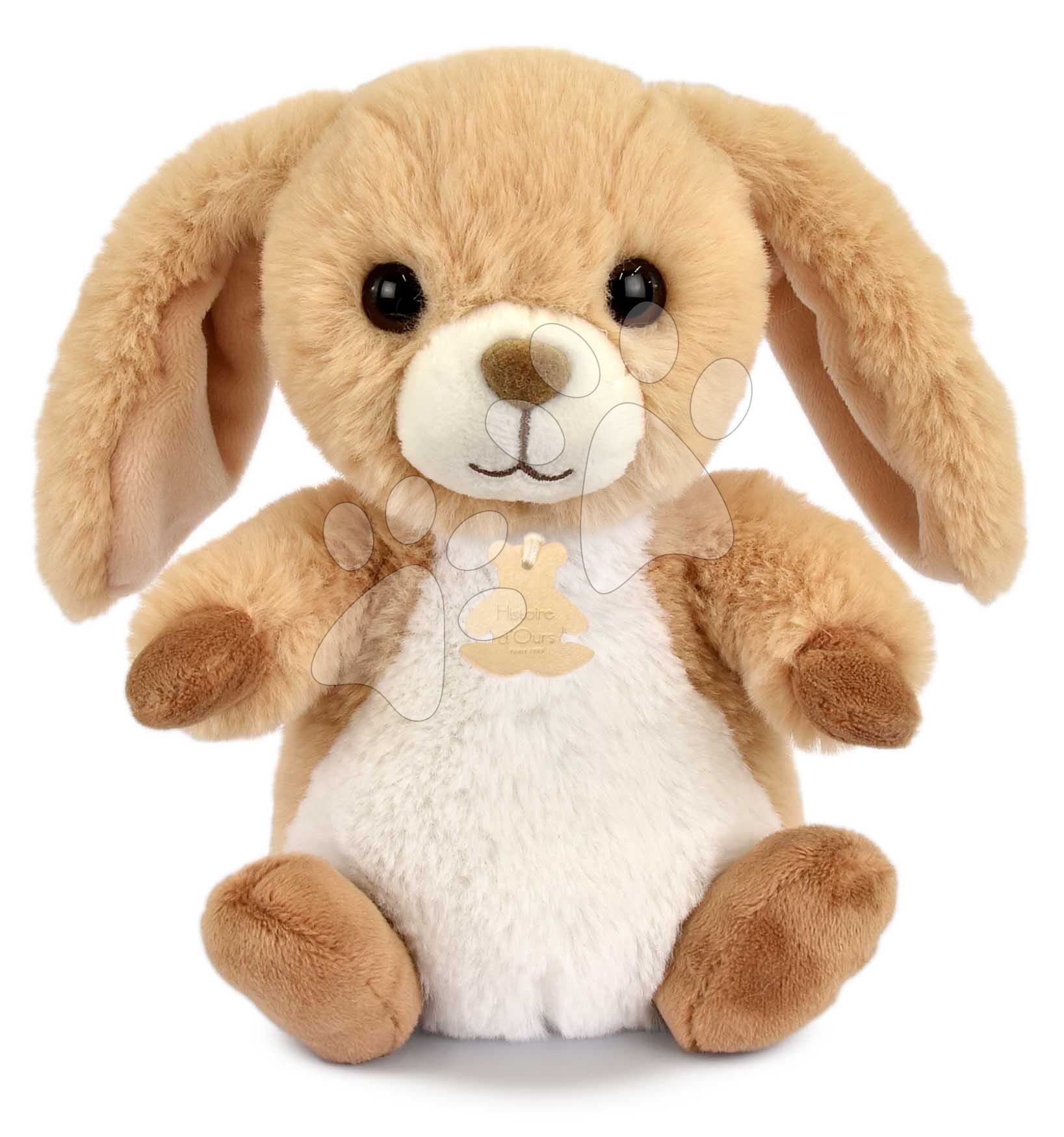Plyšový zajačik The Soft Stretch Bunny Histoire d’ Ours hnedý 20 cm od 0 mes 1