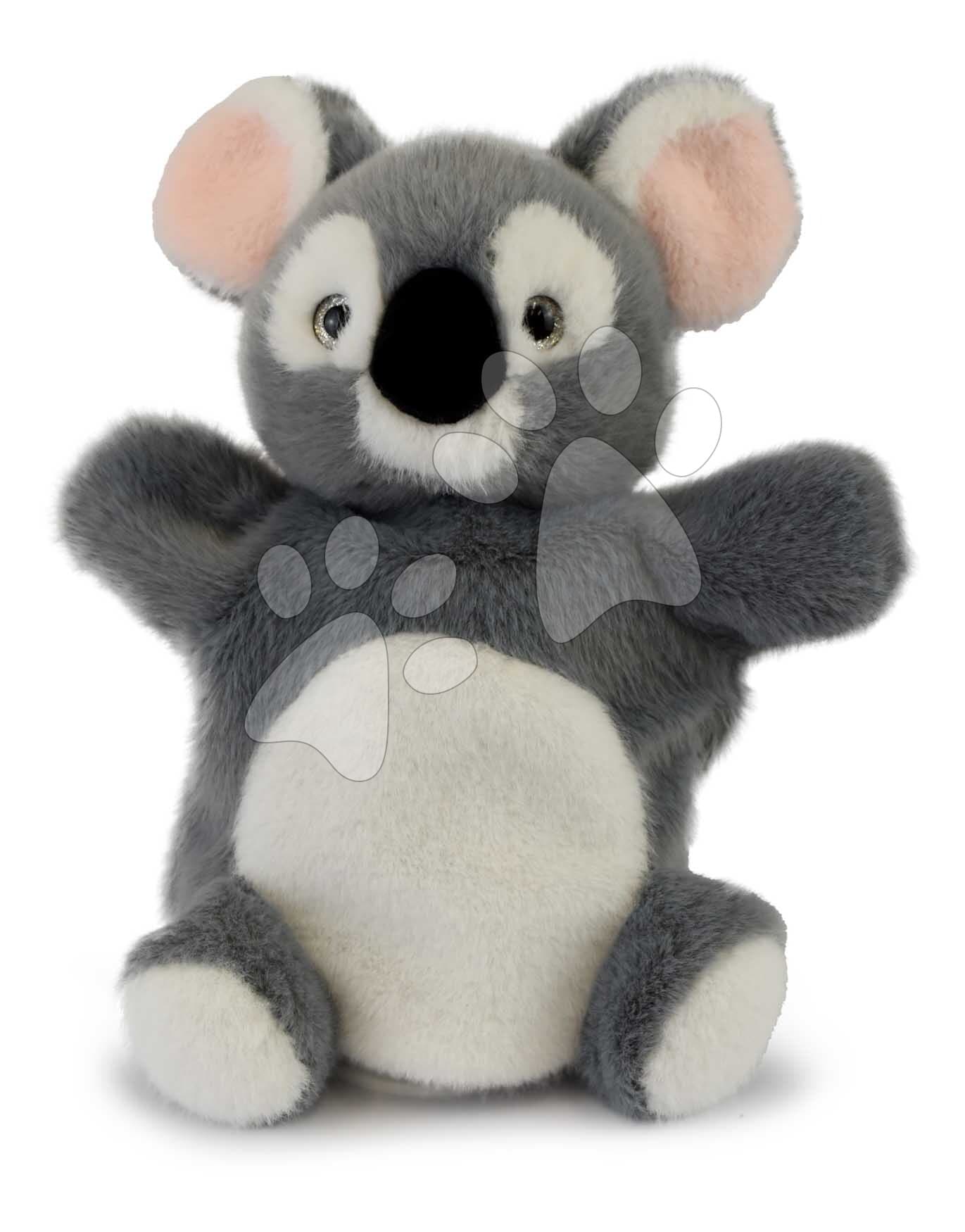 Plyšová koala na bábkové divadlo Koala Puppet Histoire d’ Ours sivá 24 cm od 0 mes