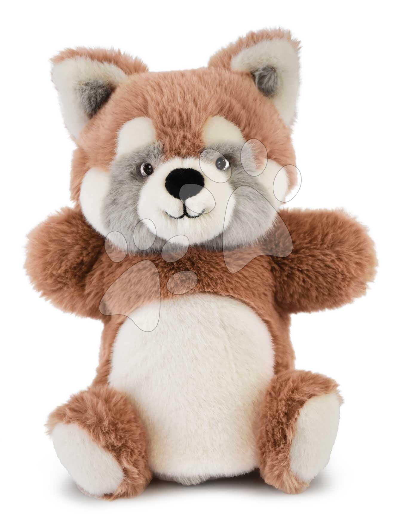 Plyšová panda červená na bábkové divadlo Red Panda Puppet Histoire d’ Ours oranžová 24 cm od 0 mes