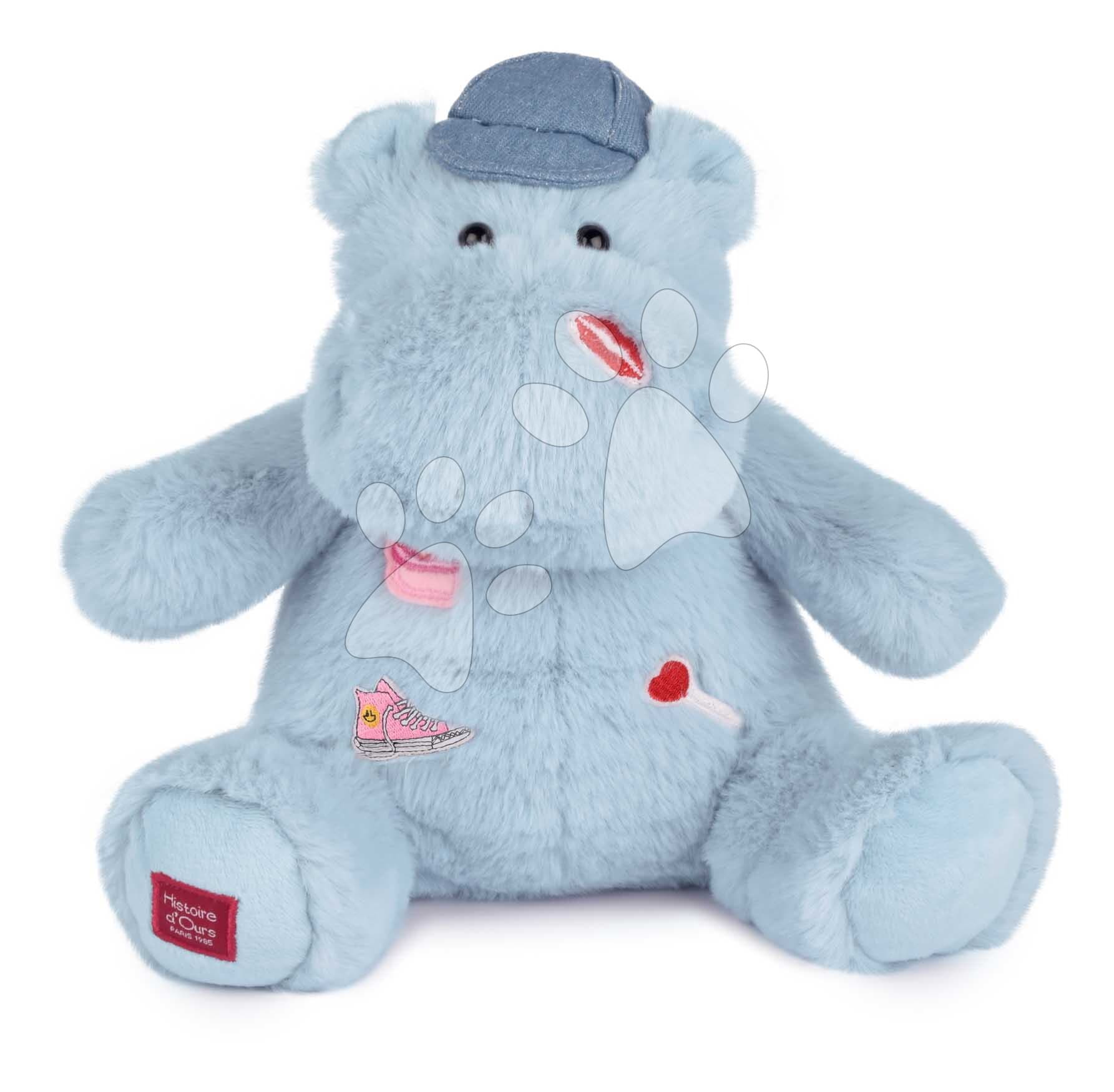 Plyšový hrošík so šiltovkou Cali Dreamin' Hippo Histoire d’ Ours modrý 20 cm od 0 mes