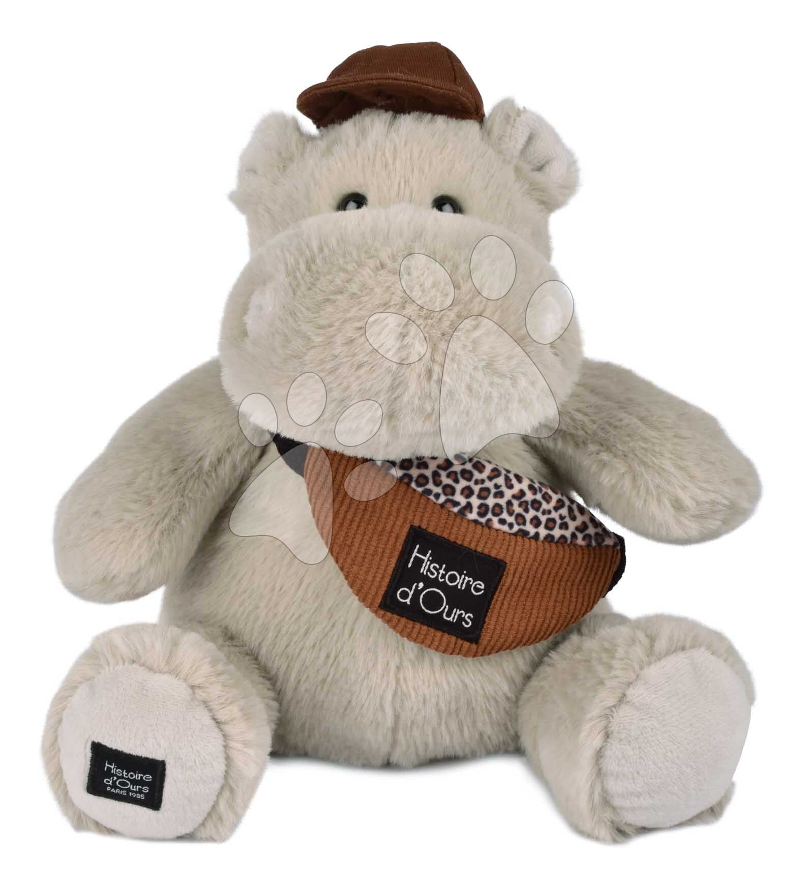 Plyšový hrošík s ľadvinkou Hello Brook! Hippo Histoire d’ Ours béžový 20 cm od 0 mes 1