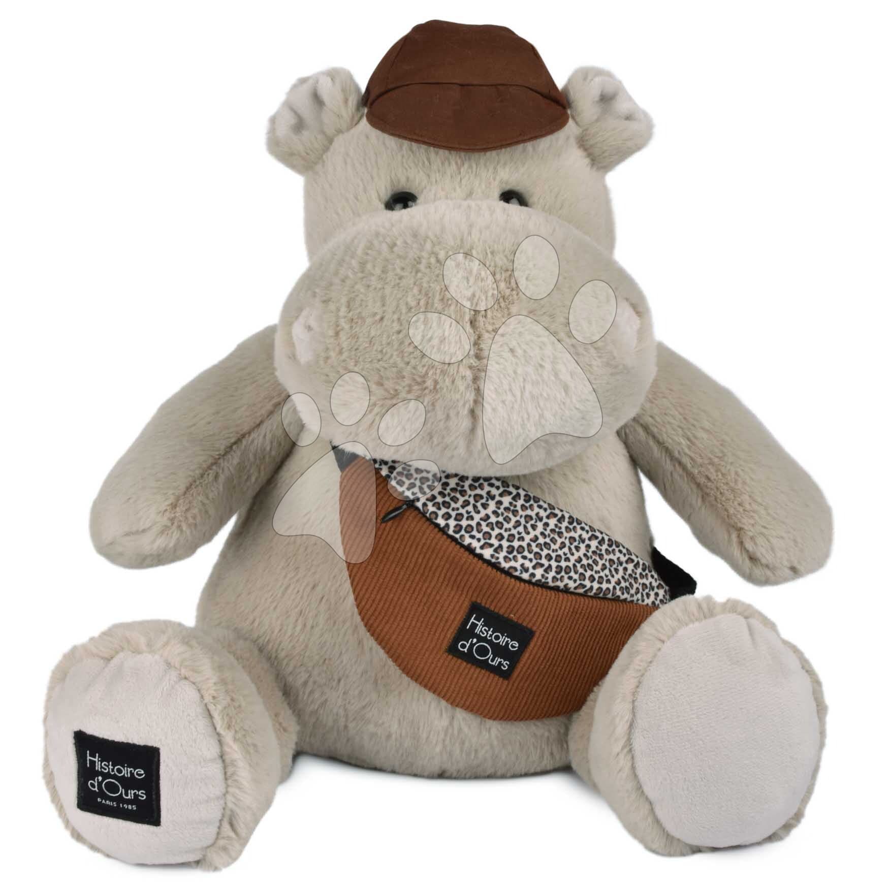 Plyšový hrošík s ľadvinkou Hello Brook! Hippo Histoire d’ Ours béžový 38 cm od 0 mes 1