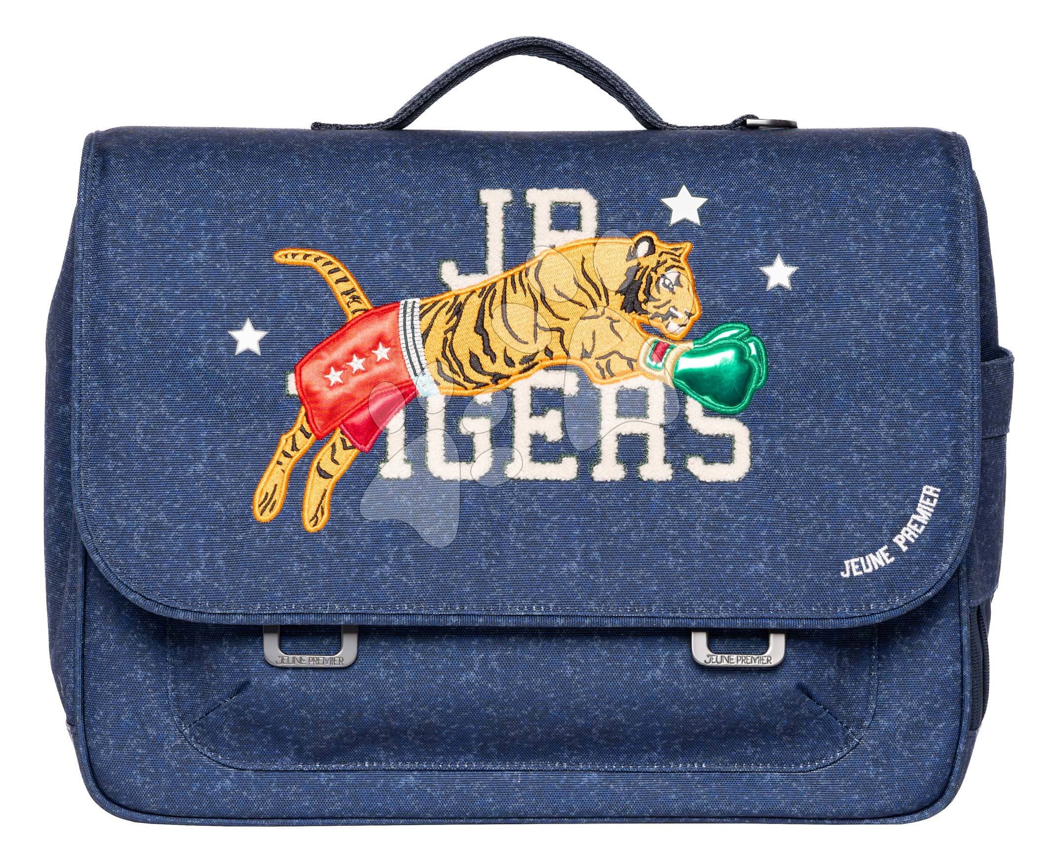 Školská aktovka It Bag Midi Boxing Tiger Navy Mélange Jeune Premier ergonomická luxusné prevedenie 30*38 cm