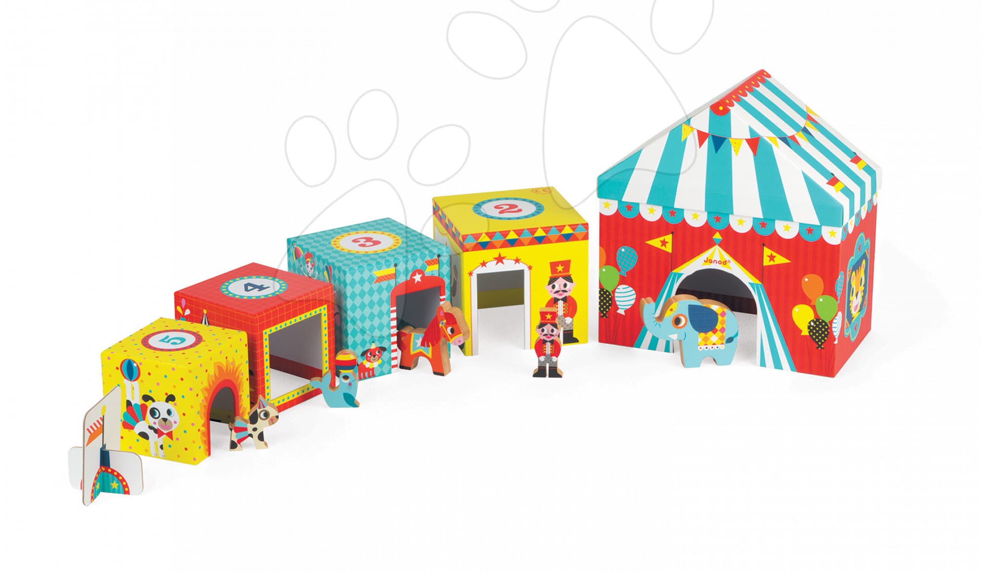 Janod pyramída Multikub Circus 02800 1