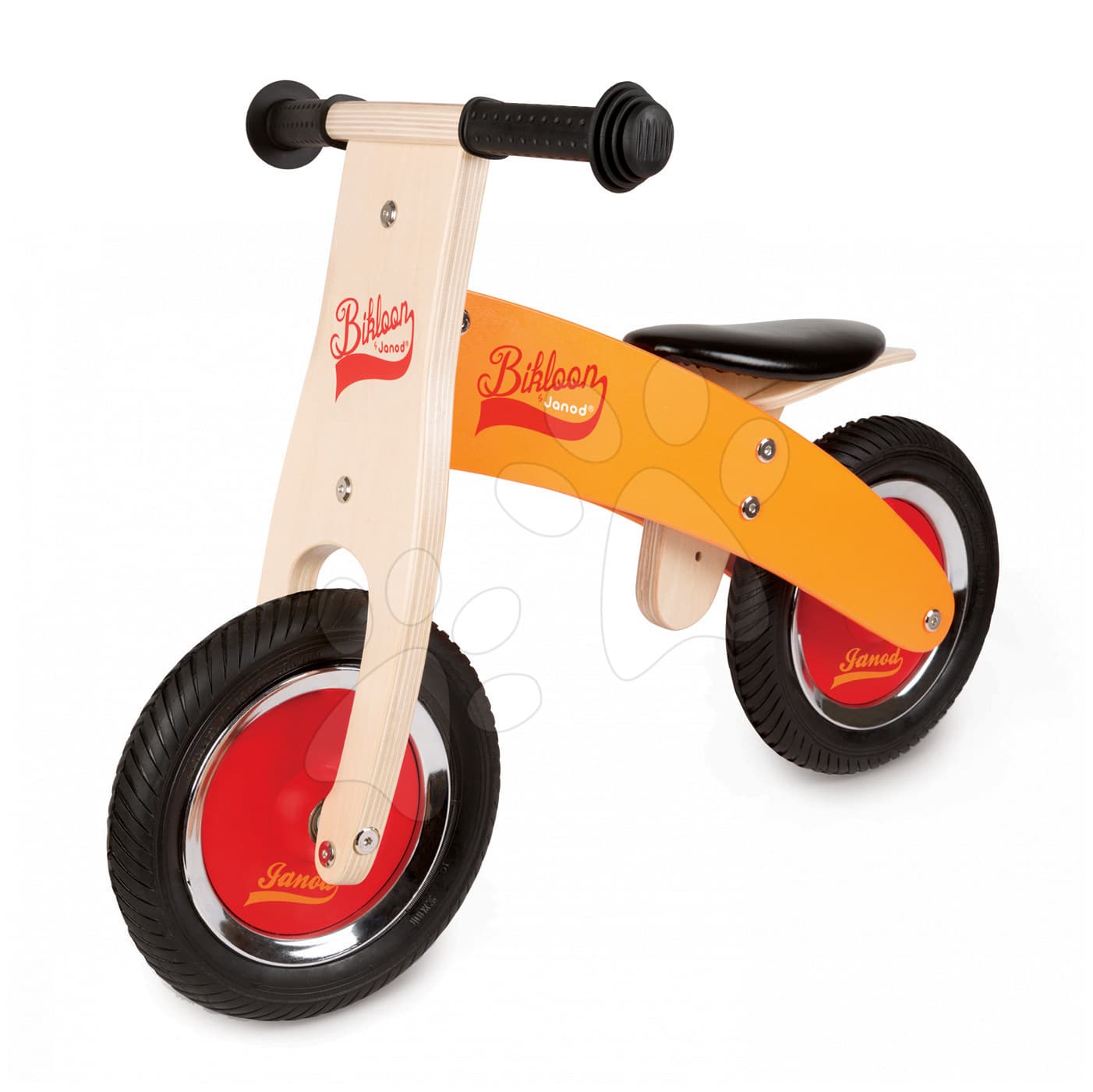 Janod detský drevený balančný bicykel Little Bikloon 03263 žltý