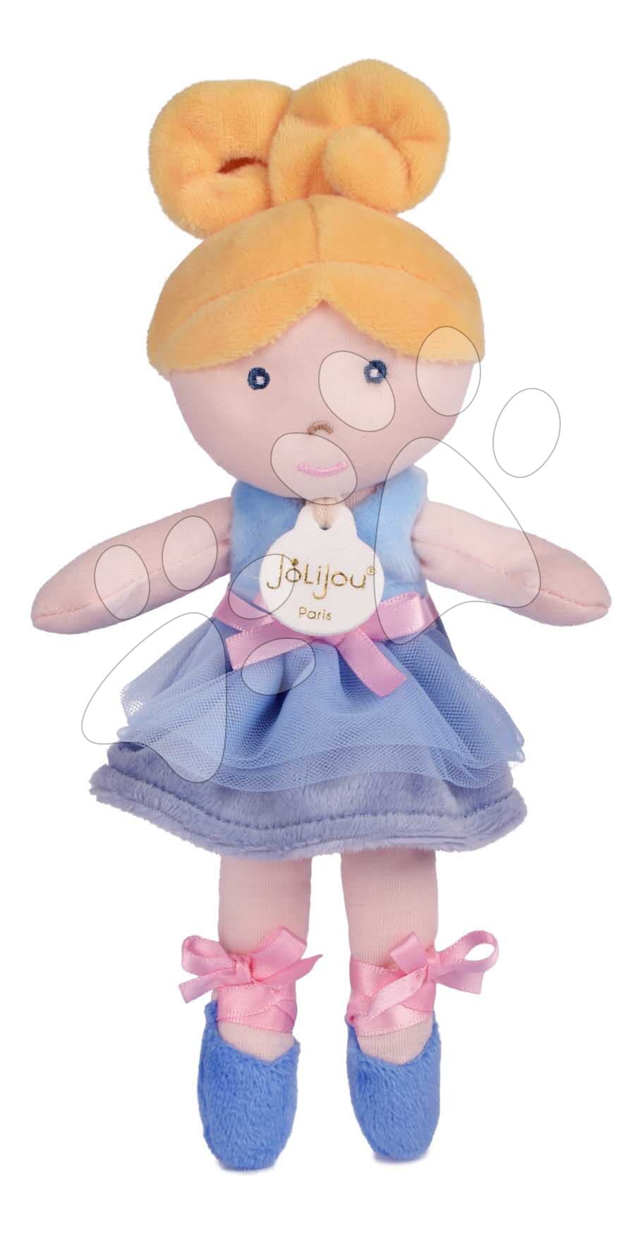 Bábika baletka My Ballerina Doll Blue Jolijou 25 cm s modrou sukničkou z jemného textilu od 12 mes