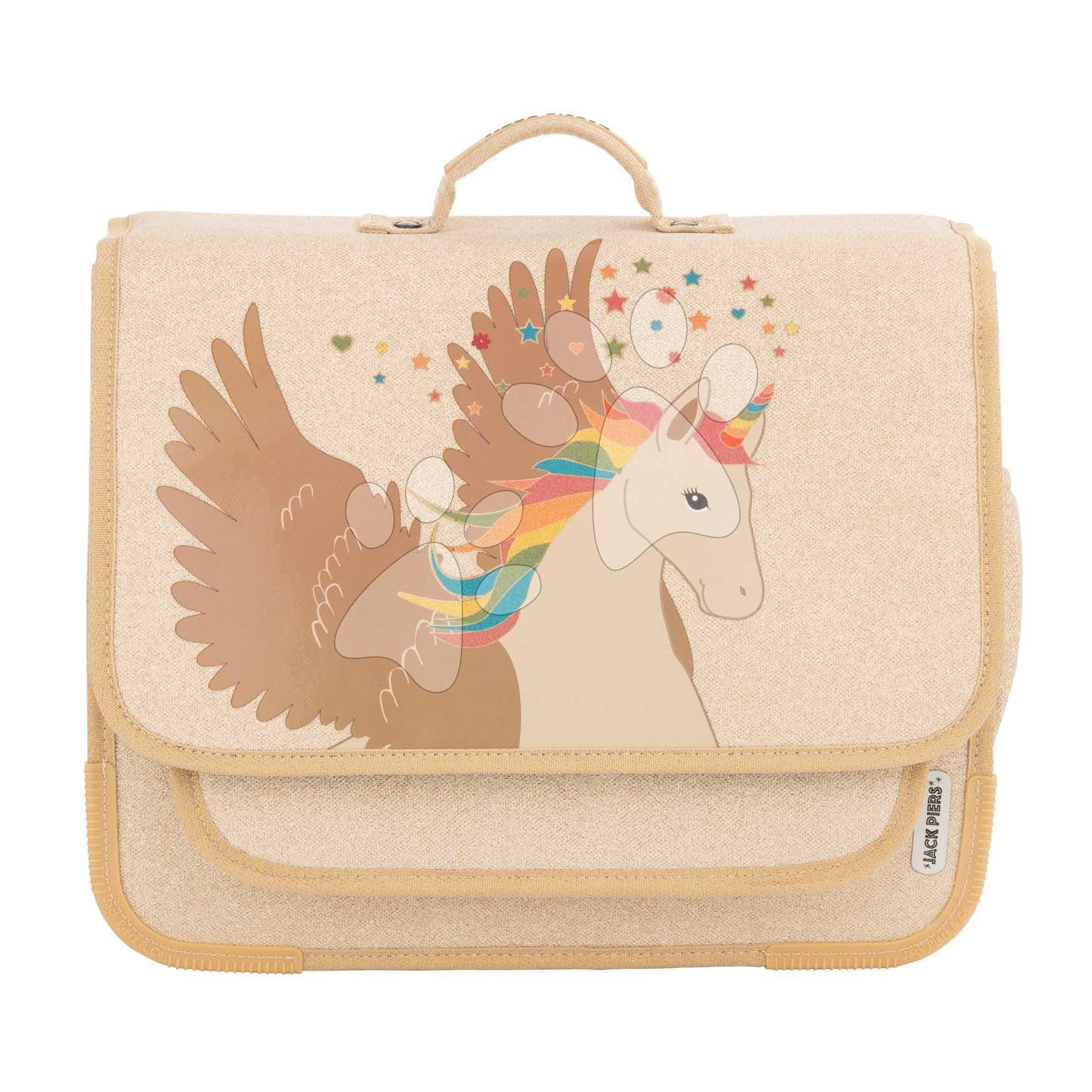 Školská aktovka Schoolbag Paris Large Unicorn Jack Piers ergonomická luxusné prevedenie od 6 rokov 32*15*38 cm 1