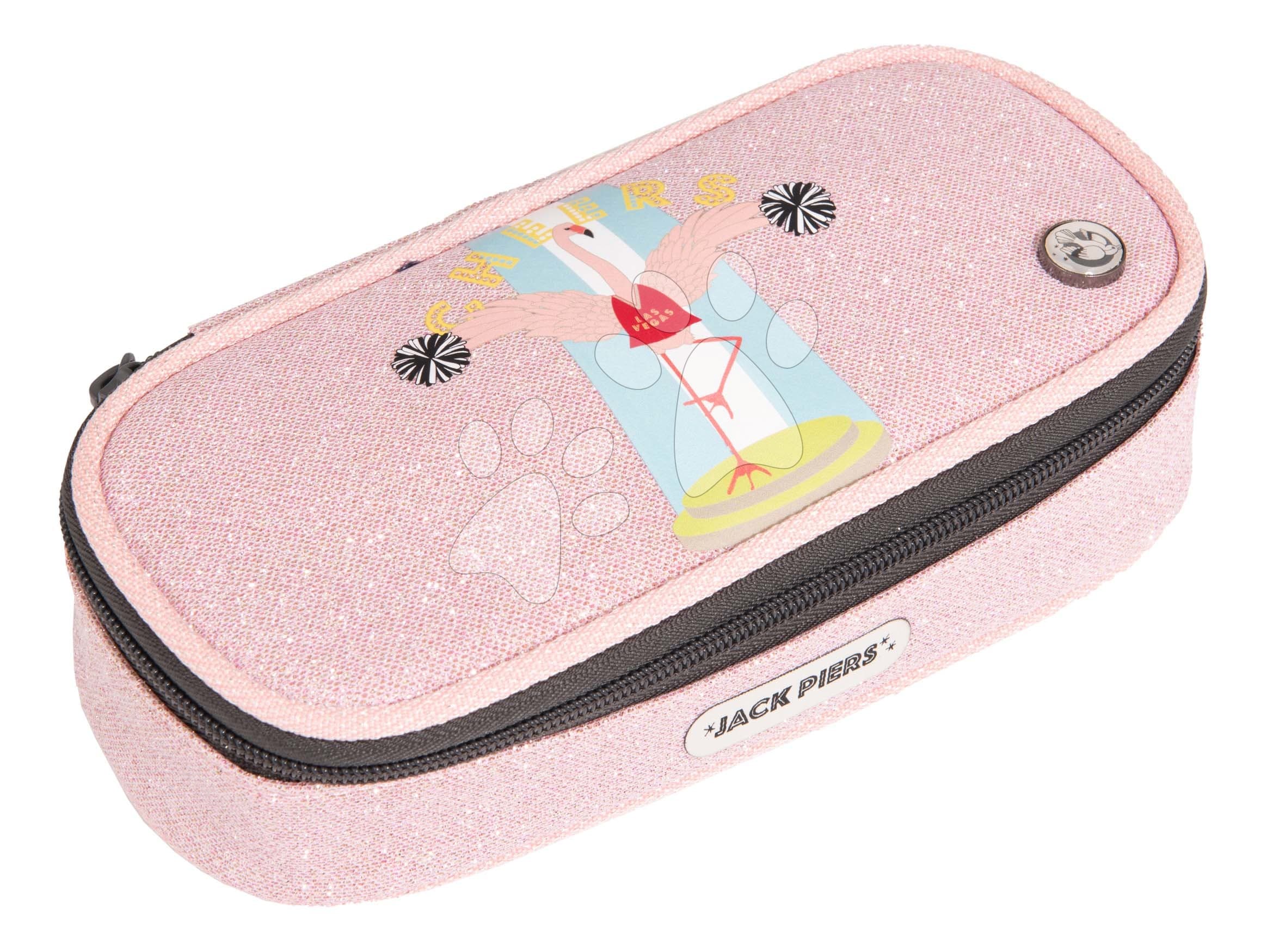 Školský peračník Pencil Case Flamingo Jack Piers ergonomický luxusné prevedenie od 2 rokov 21*4*9 cm 1