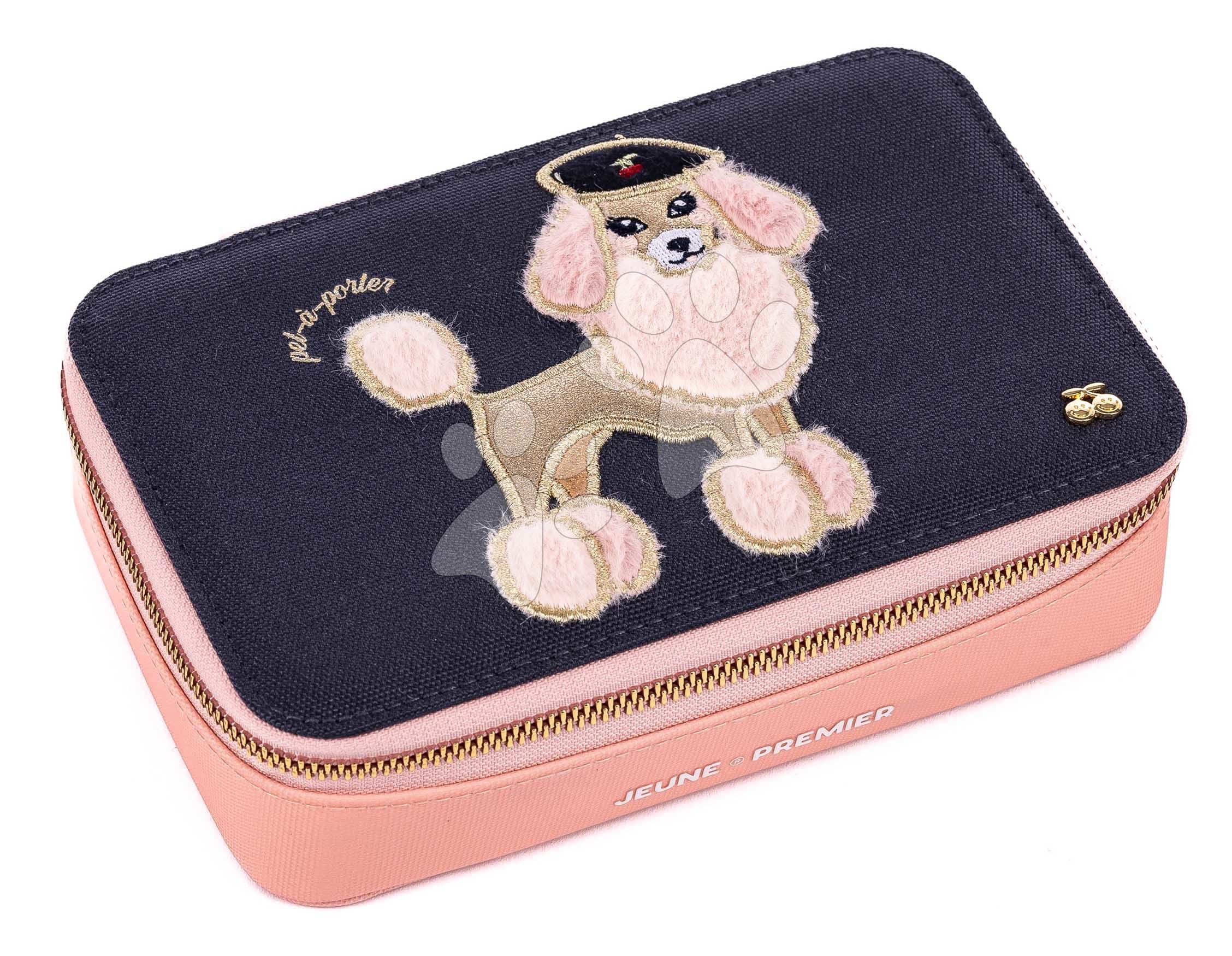 Školský peračník Pencil Box Filled Pet-à-Porter Jeune Premier ergonomický luxusné prevedenie 20*7 cm