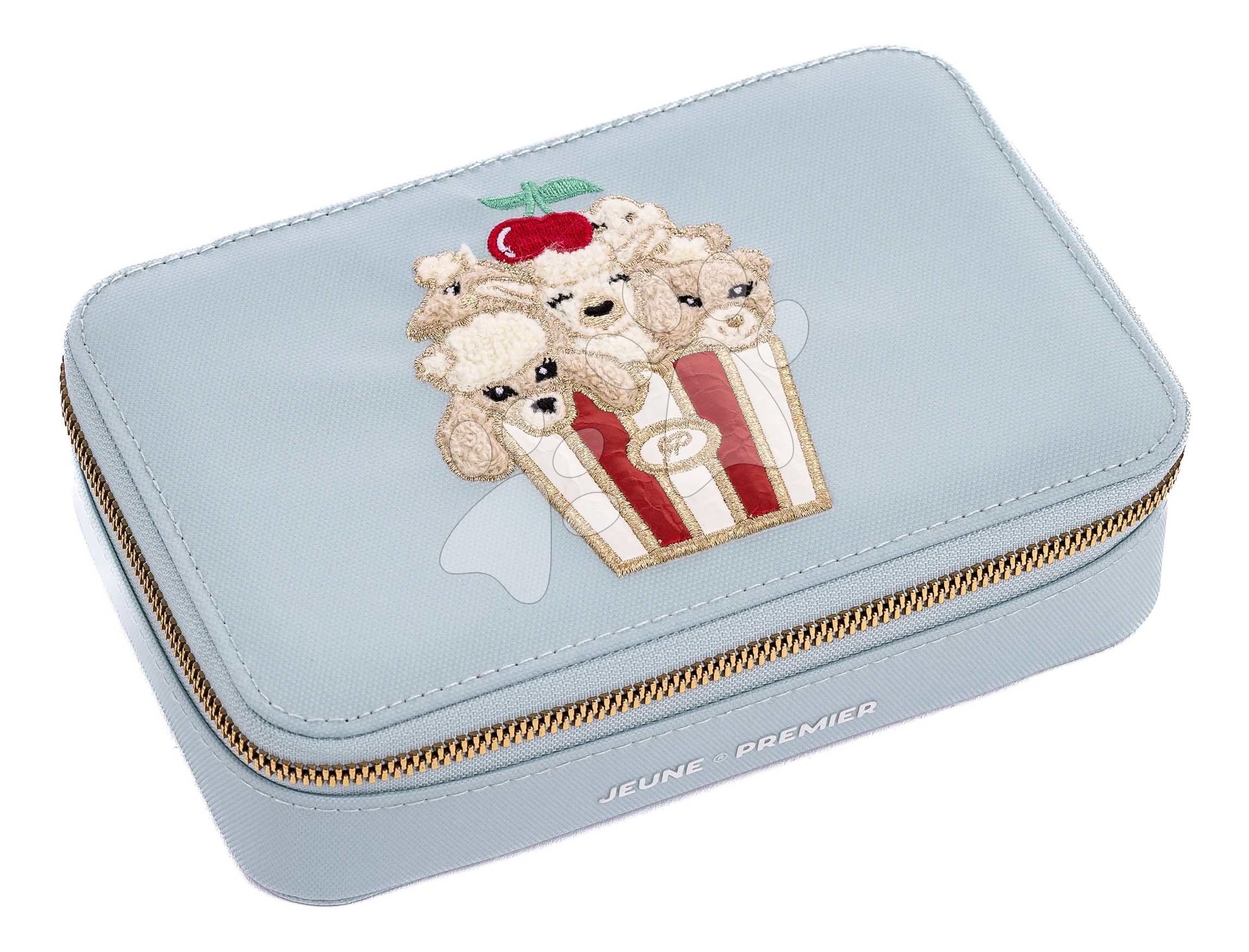 Školský peračník Pencil Box Filled Popcorn Jeune Premier ergonomický luxusné prevedenie 20*7 cm 1