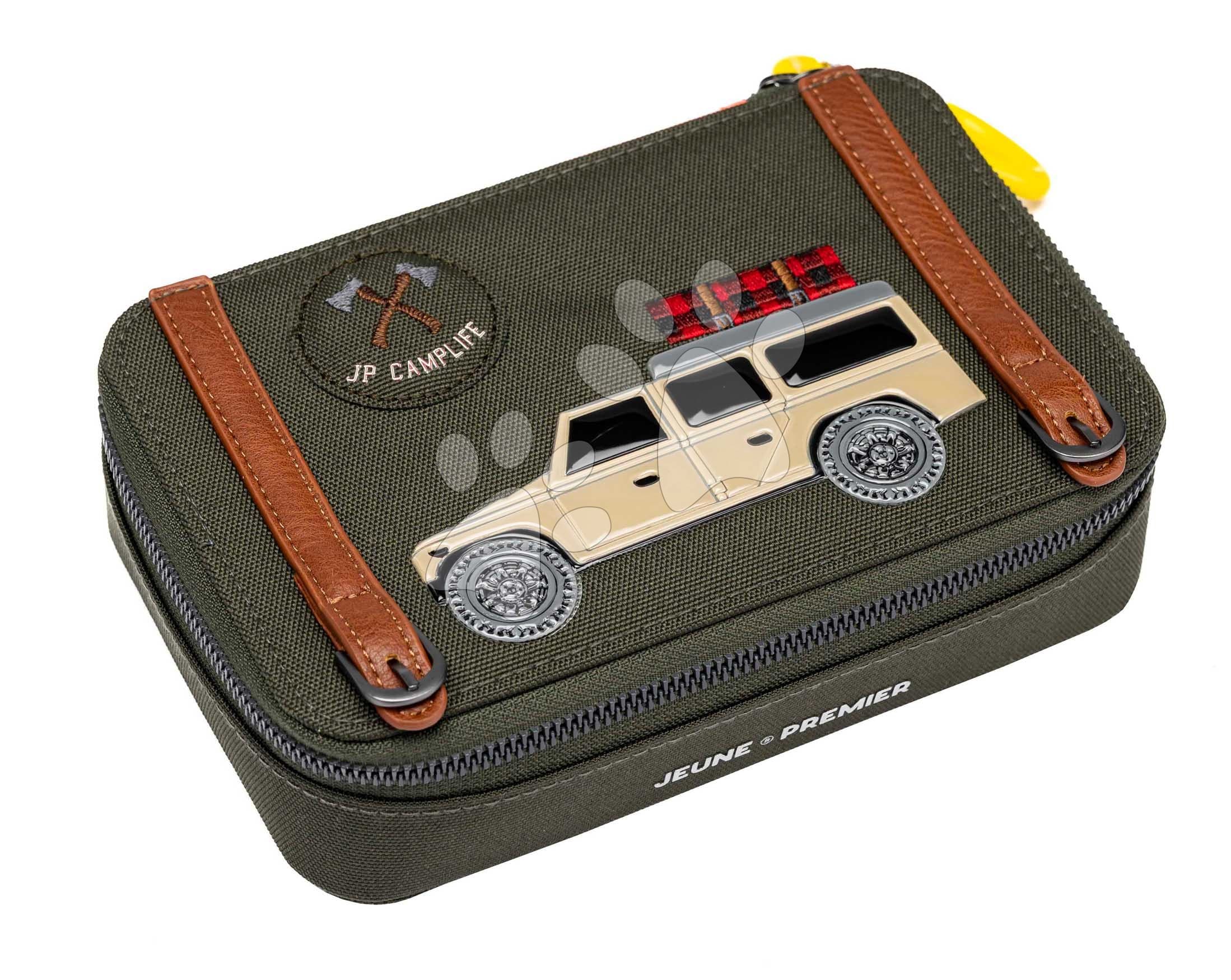Školský peračník Pencil Box Filled Camp Life Jeune Premier ergonomický luxusné prevedenie 20*7 cm
