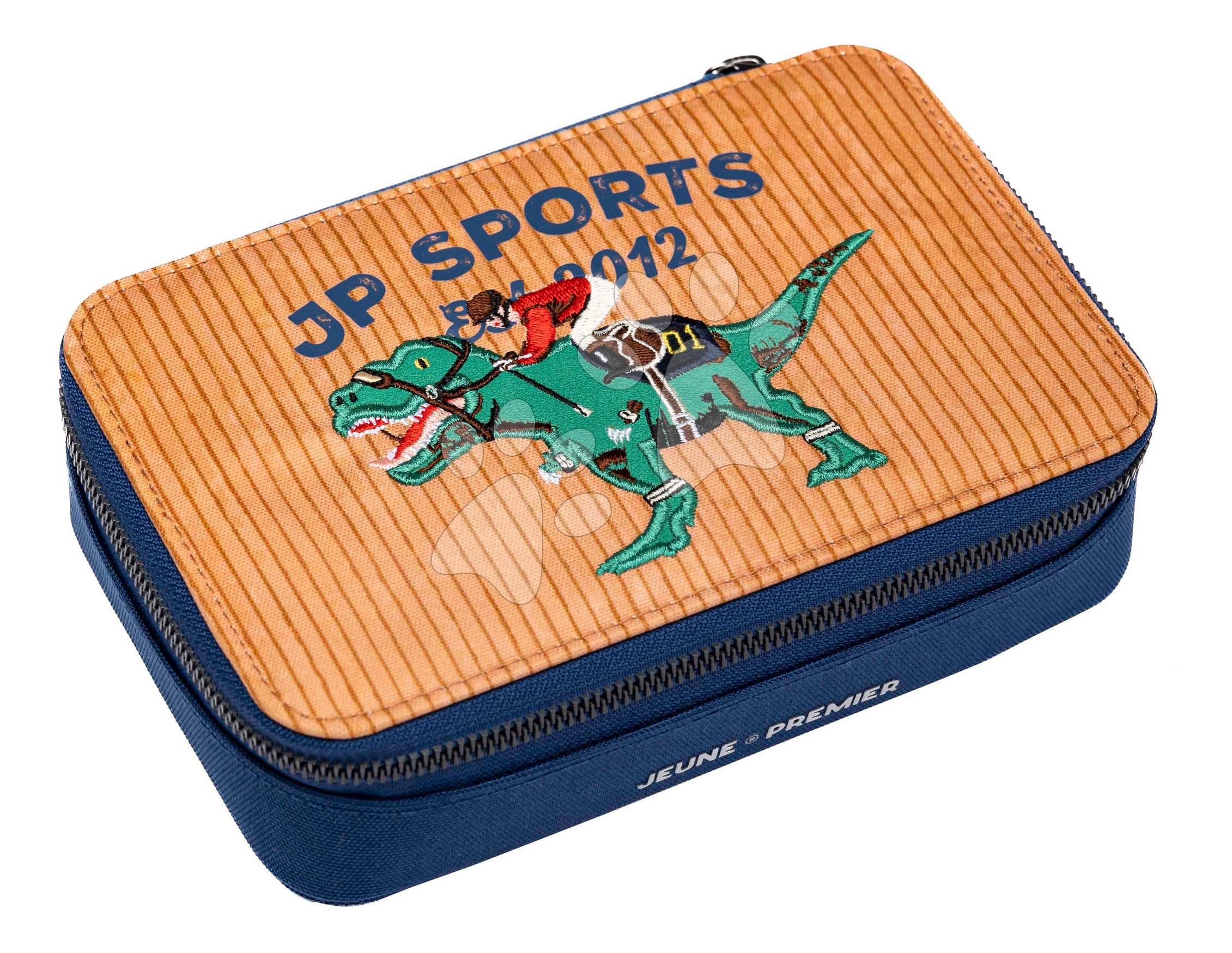 Školský peračník Pencil Box Filled Polo Dino Jeune Premier ergonomický luxusné prevedenie 20*7 cm