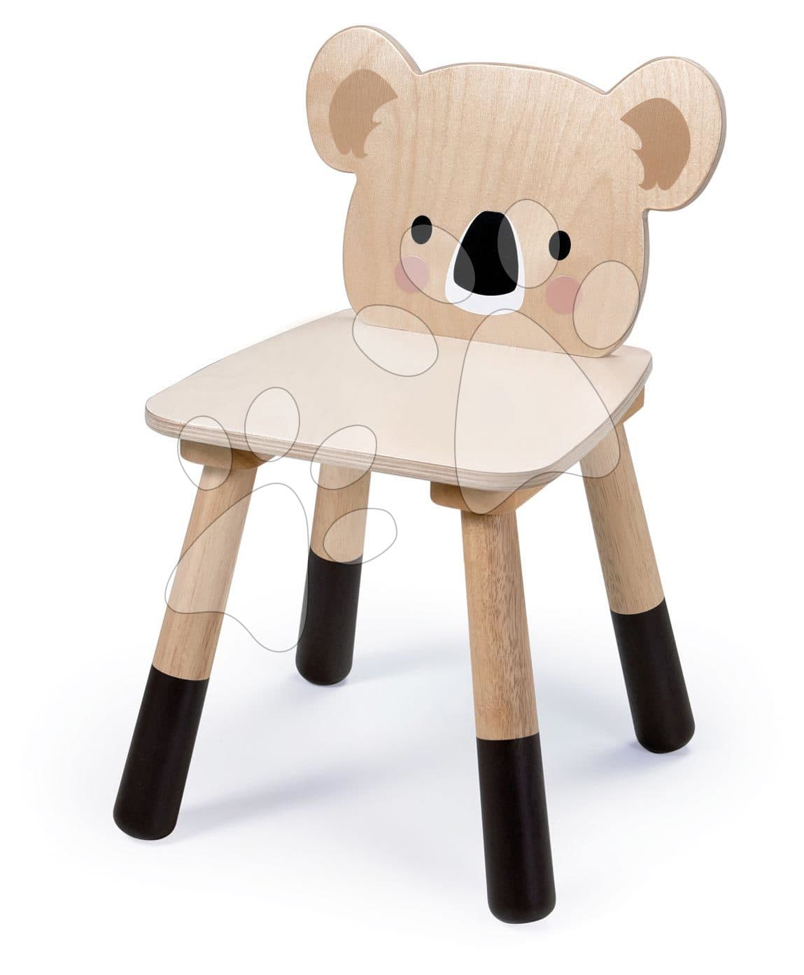 Drevená stolička medvedík Forest Koala Chair Tender Leaf Toys pre deti od 3 rokov 1