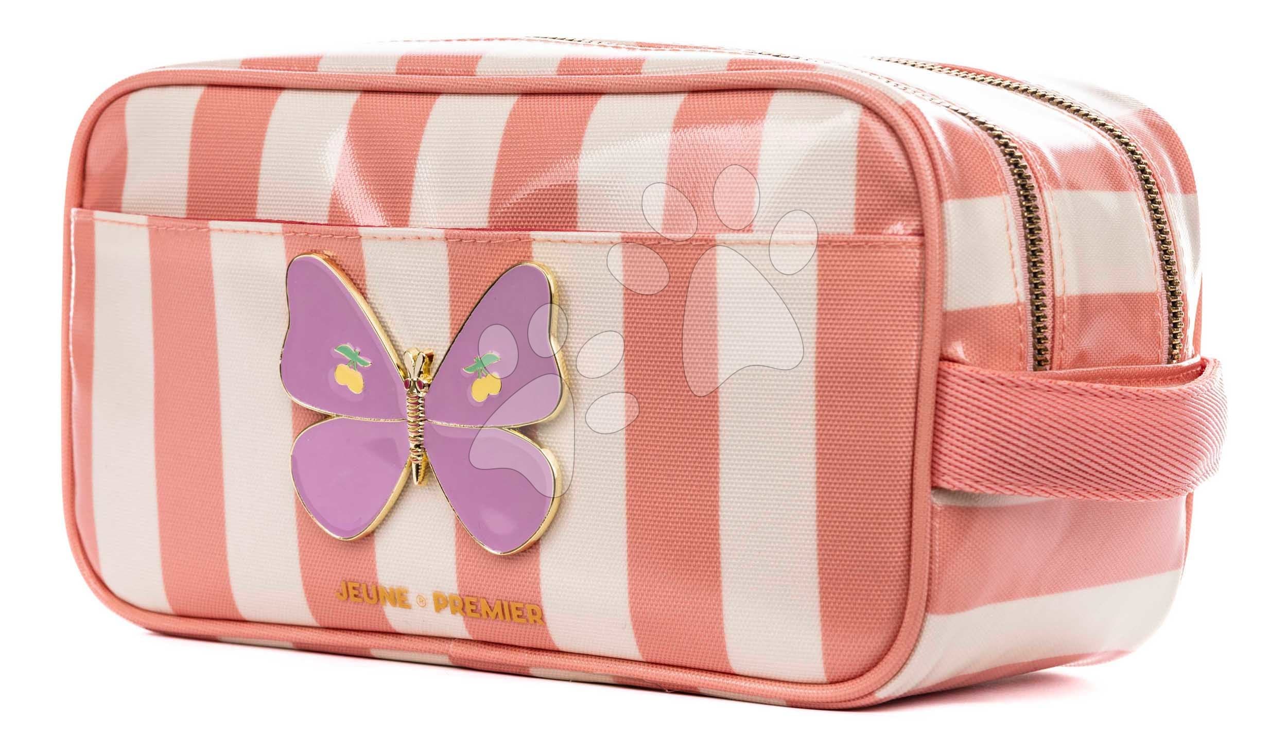 Cestovné puzdro kozmetická taštička Travel Pouch Butterfly Stripe Jeune Premier ergonomické luxusné prevedenie 25*12,5 cm