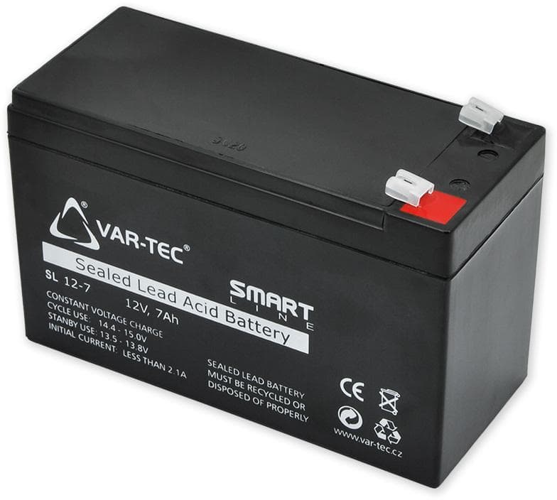 AKKU SMART 12V / 7Ah - rozmer: DxŠxV = 151x65x102 mm 1