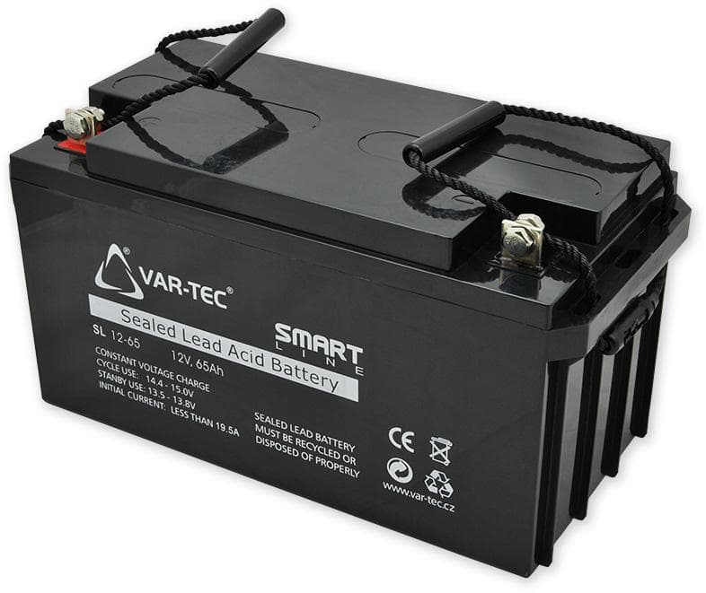 AKKU SMART 12V / 65Ah - rozmer: DxŠxV = 350x167x175 mm 1