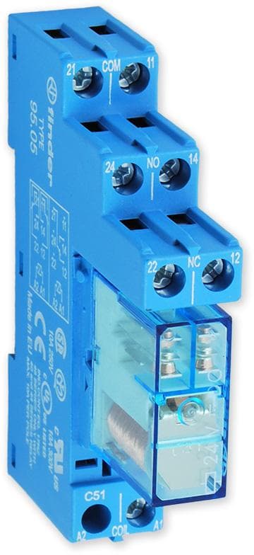 Relé 12V na 230V - pomocné relé FINDER 1