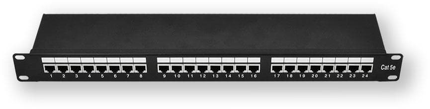 PP-130 24P / C5E / S - 19 "patch panel 1U, 24 portov C5E tienený 1