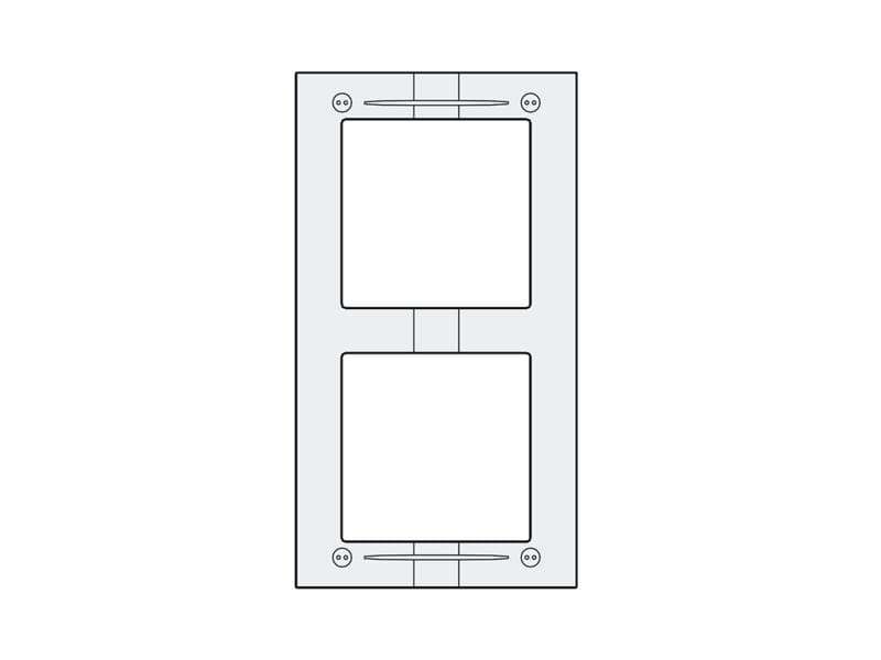 MAS62 - hliníkový montážny rámček 2 moduly 1
