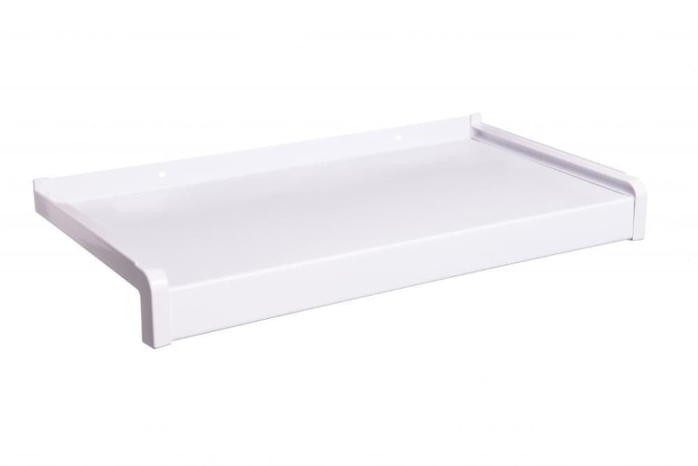Vonkajšie hliníkové ohýbané parapety nos 40 mm Biela RAL 9016 1