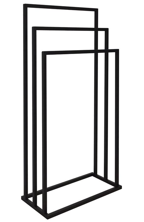 AQUALINE - Stojan na uteráky 450x860x210, čierna mat MU450B 1