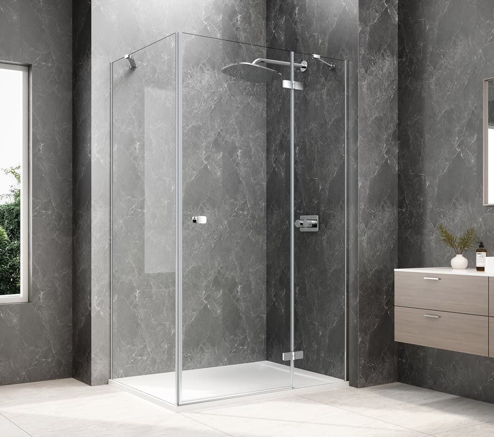 POLYSAN - GLOBE CHROME obdĺžniková sprchová zástena 1100x900, číre sklo, pravé GB1011-3315RC 1