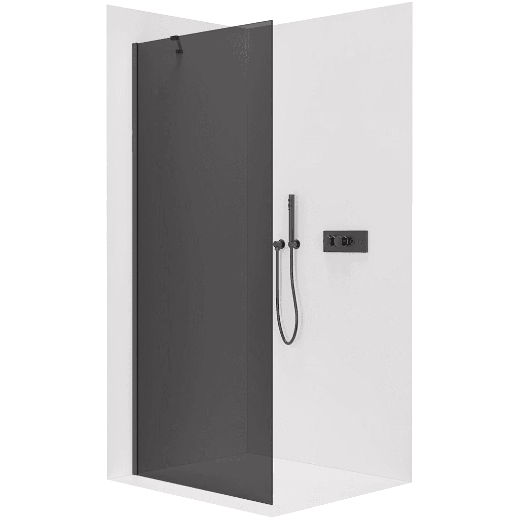 CERANO - Sprchová zástena Walk-in Onyx YL/P - 10 mm - čierna matná, grafitové sklo - 110x200 CER-8050BD8501 1