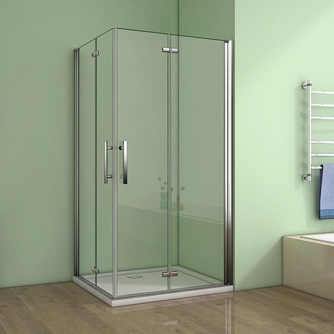 H K - Obdĺžnikový sprchovací kút MELODY R908, 90x80 cm sa zalamovacím dverami vrátane sprchovej vaničky z liateho mramoru SE-MELODYR908 / SE-ROCKY-9080 1